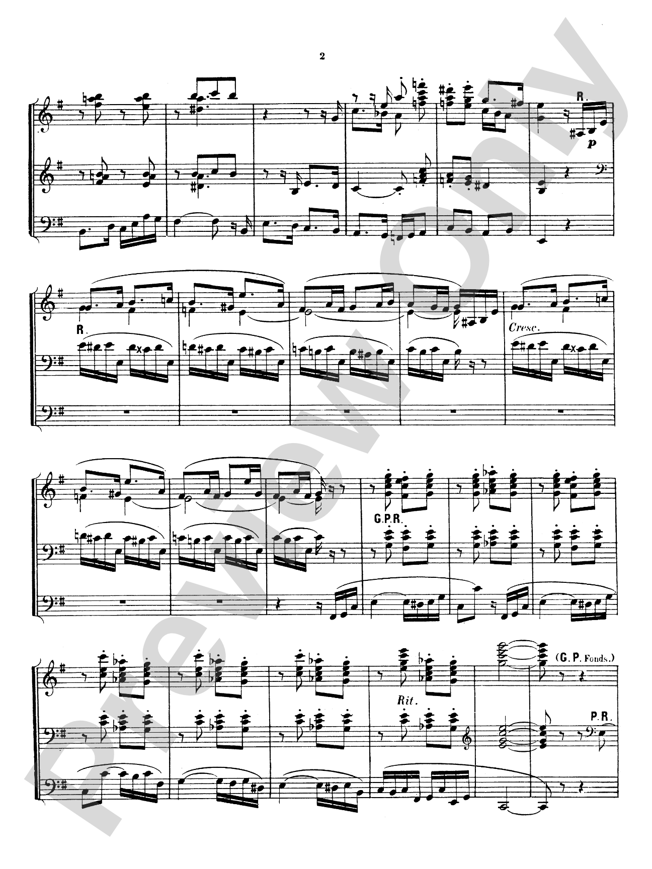 Vierne: Symphony No. 2, Op. 20: Organ Sheet