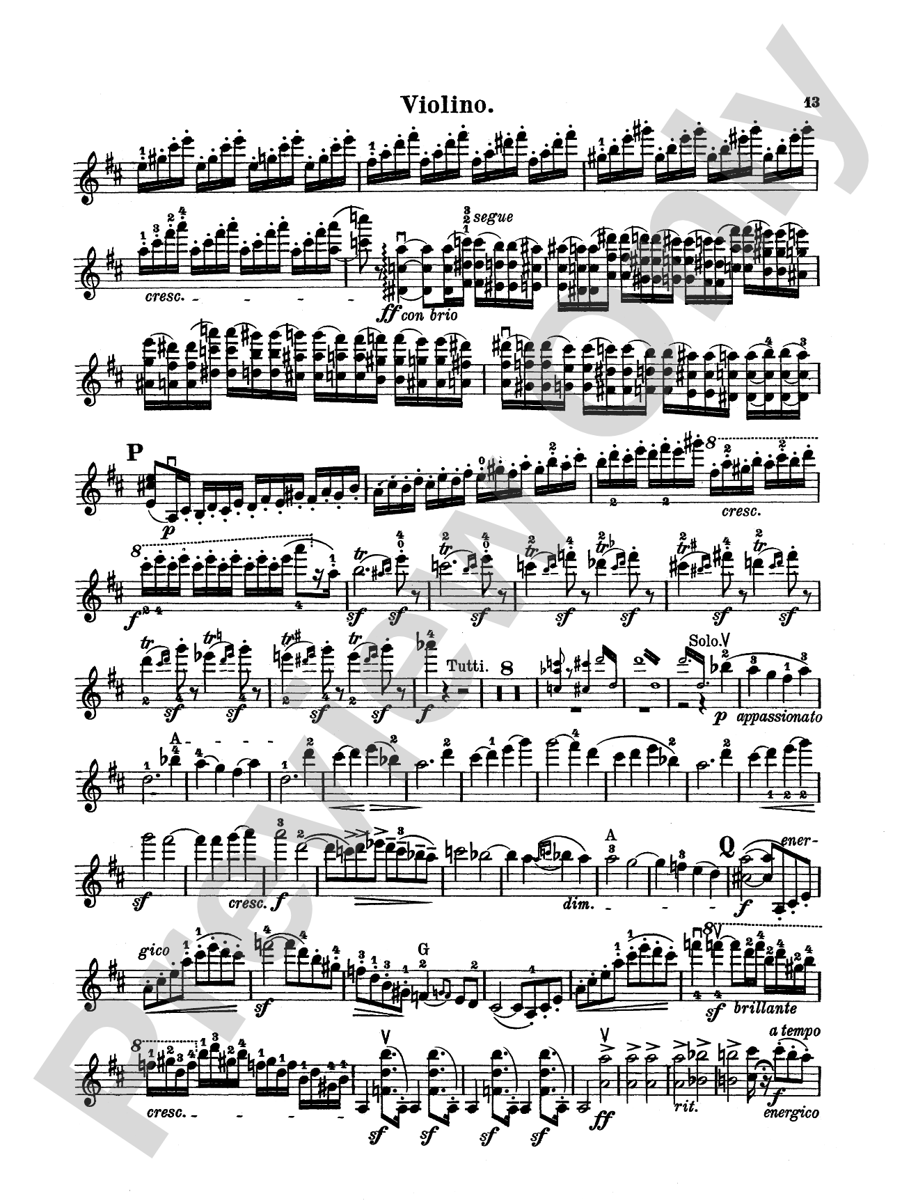 Tchaikovsky: Violin Concerto No. 4 in D Minor, Op. 31: Violin Book