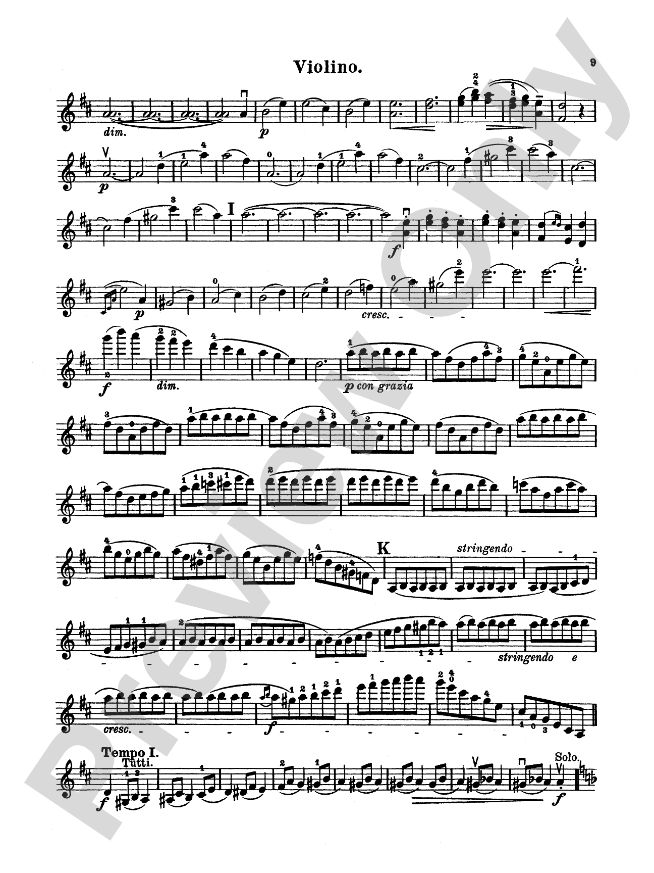 Tchaikovsky: Violin Concerto No. 4 in D Minor, Op. 31: Violin Book