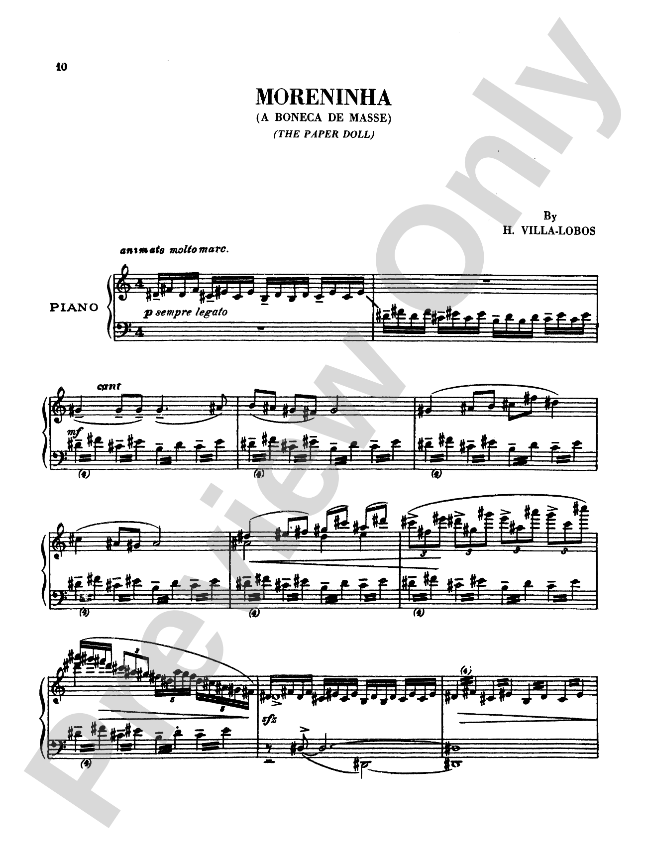 Villa-Lobos: The Baby's Family (Prole do Bebe), Volume I