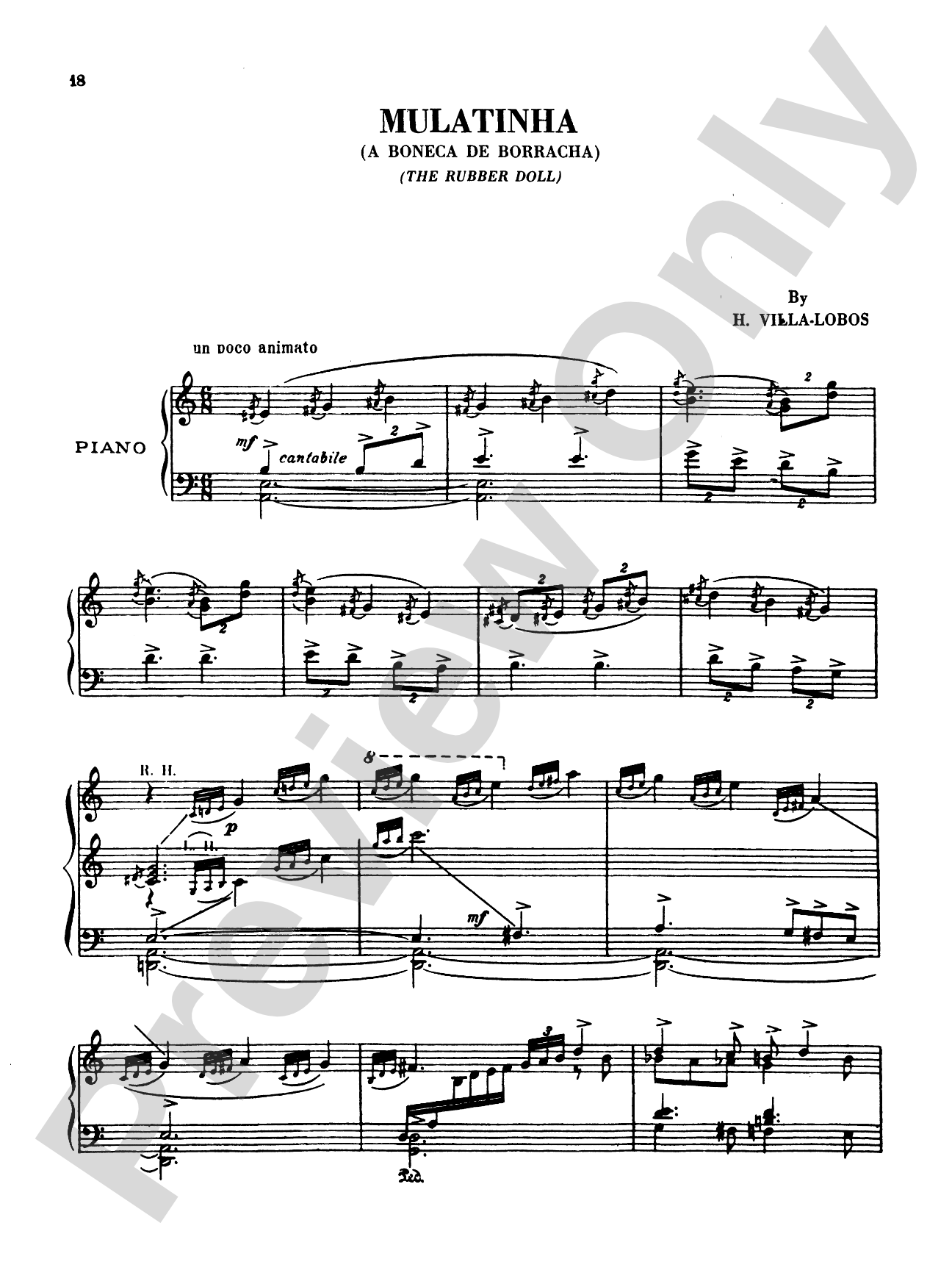 Villa-Lobos: The Baby's Family (Prole do Bebe), Volume I