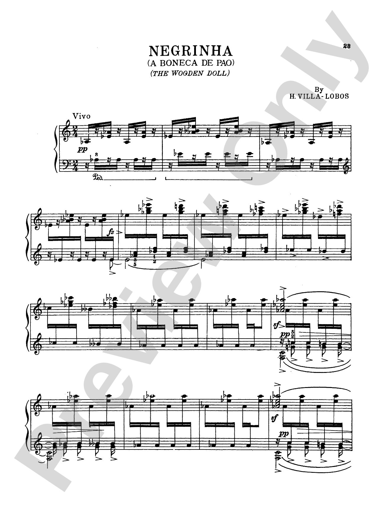 Villa-Lobos: The Baby's Family (Prole do Bebe), Volume I