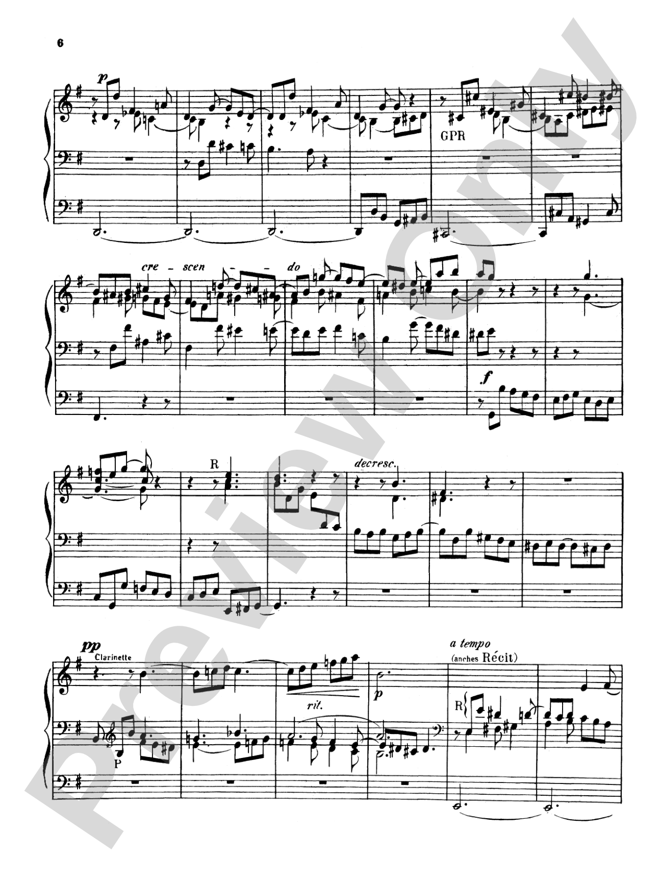 Widor: Symphony No. 3 in E Minor, Op. 13: Organ Sheet