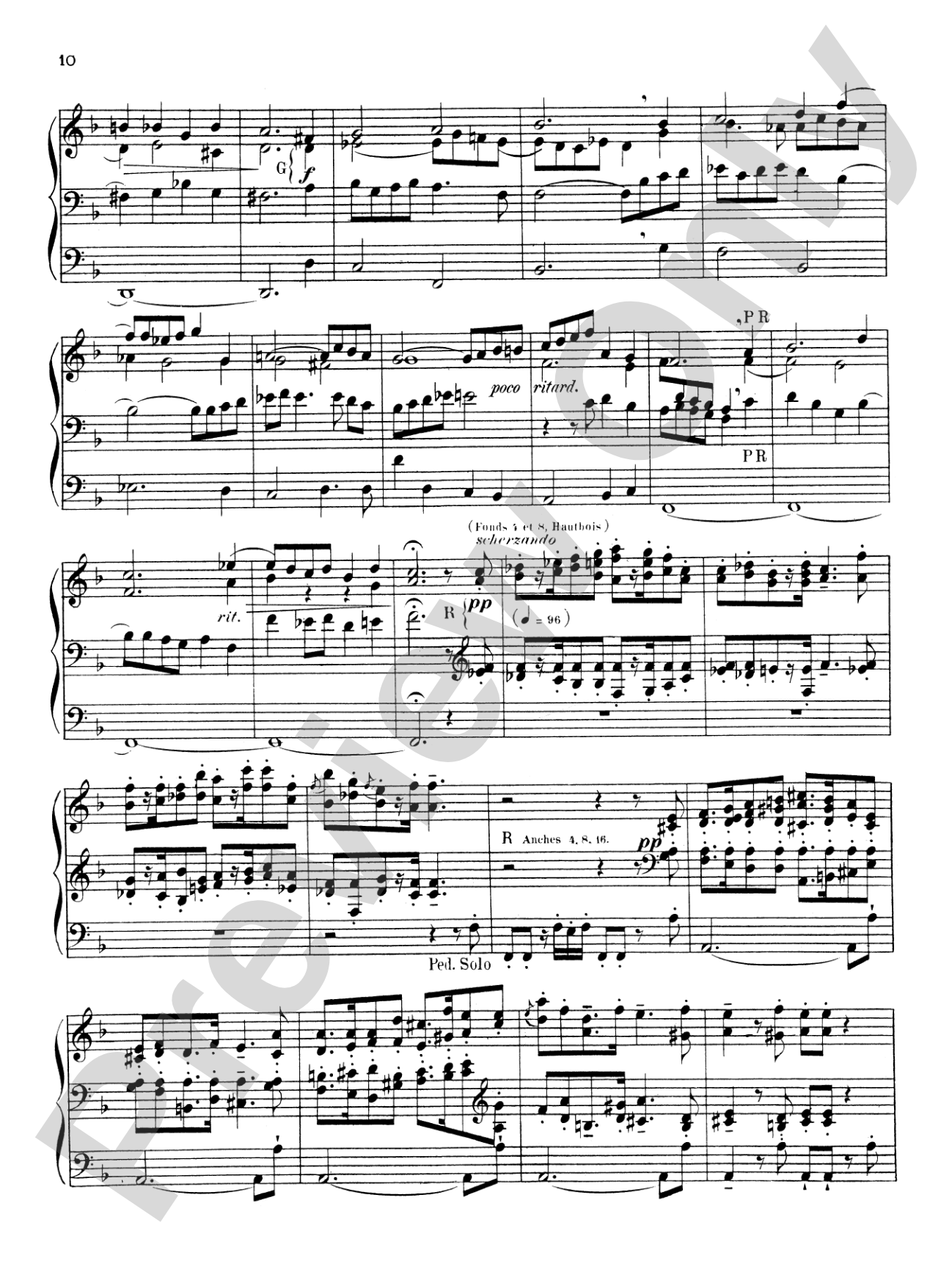 Widor: Symphony No. 5 in F, Op. 42: Organ Book