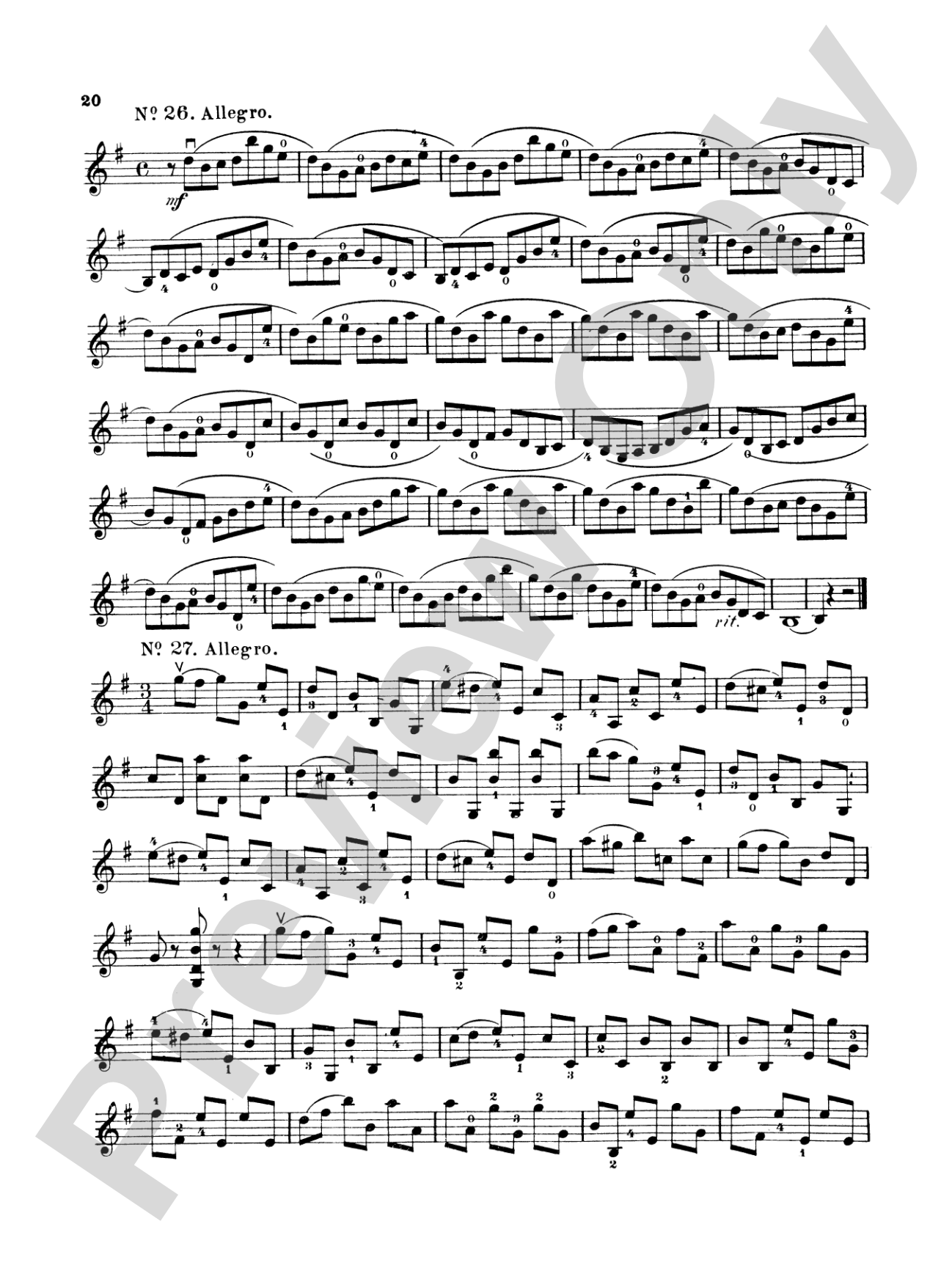 Wohlfahrt: Sixty Studies, Op. 45, Volume I (Nos. 1-30): Violin Book