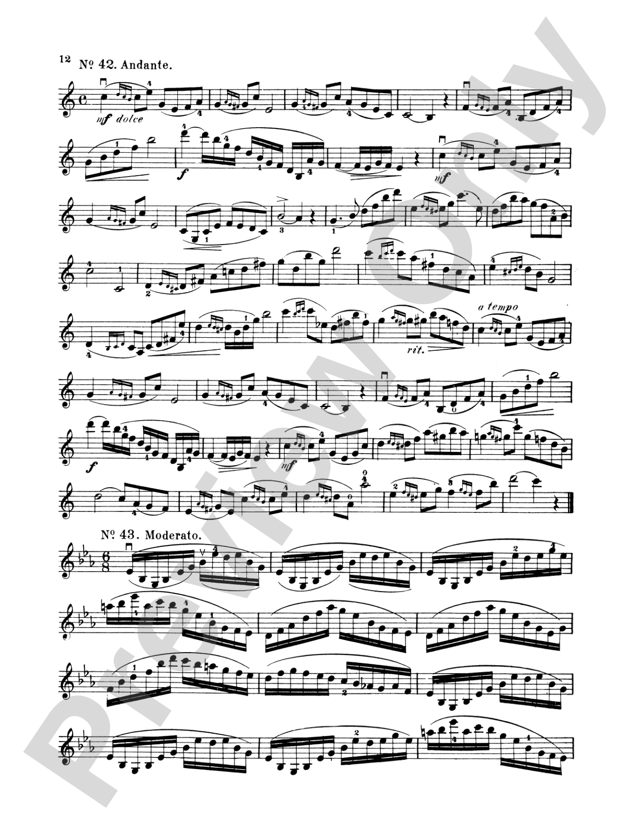 Wohlfahrt: Sixty Studies, Op. 45, Volume II (Nos. 31-60): Violin Book