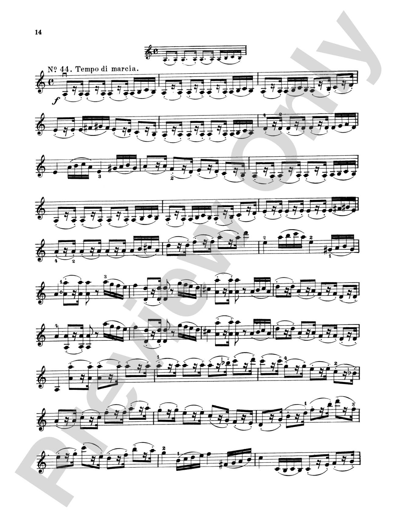 Wohlfahrt: Sixty Studies, Op. 45, Volume II (Nos. 31-60): Violin Book