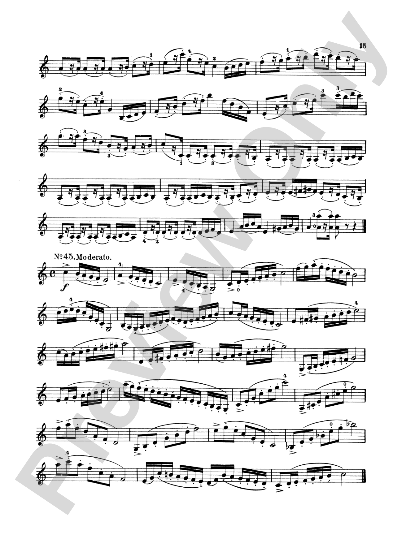 Wohlfahrt: Sixty Studies, Op. 45, Volume II (Nos. 31-60): Violin Book