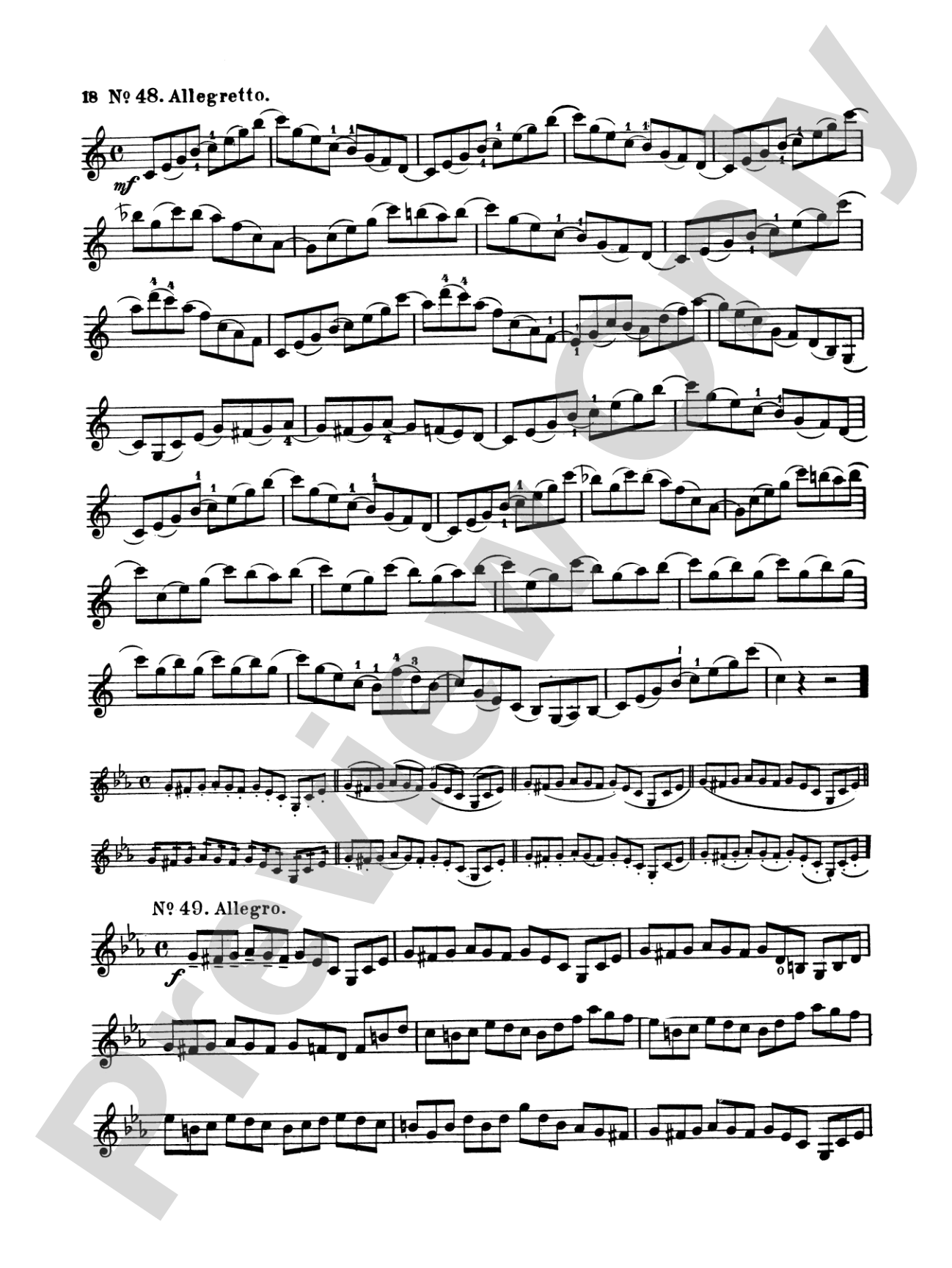 Wohlfahrt: Sixty Studies, Op. 45, Volume II (Nos. 31-60): Violin Book
