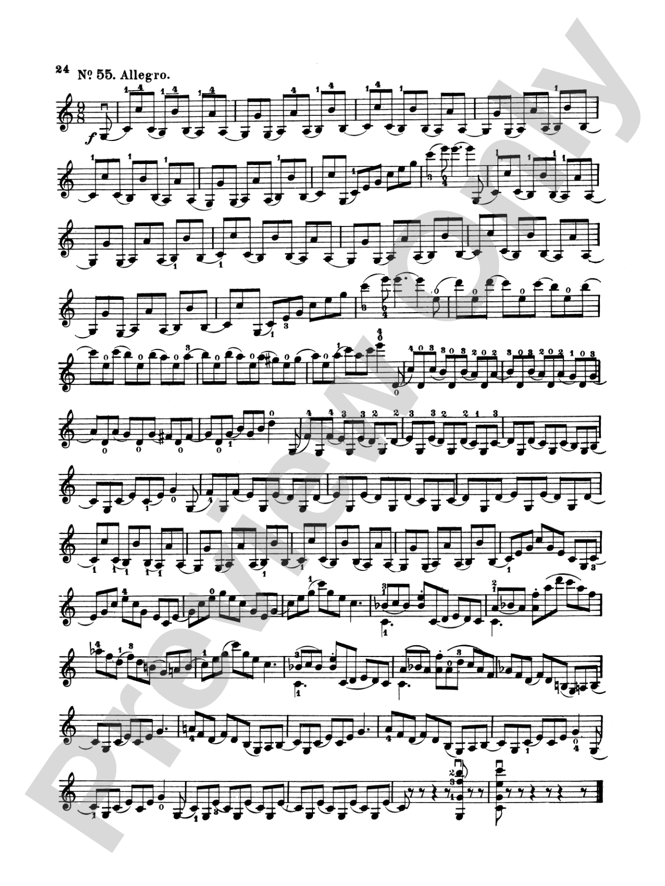 Wohlfahrt: Sixty Studies, Op. 45, Volume II (Nos. 31-60): Violin Book