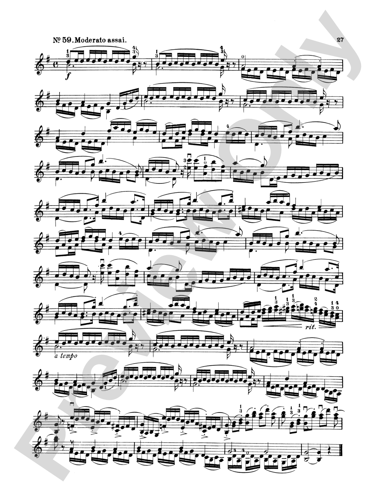 Wohlfahrt: Sixty Studies, Op. 45, Volume II (Nos. 31-60): Violin Book