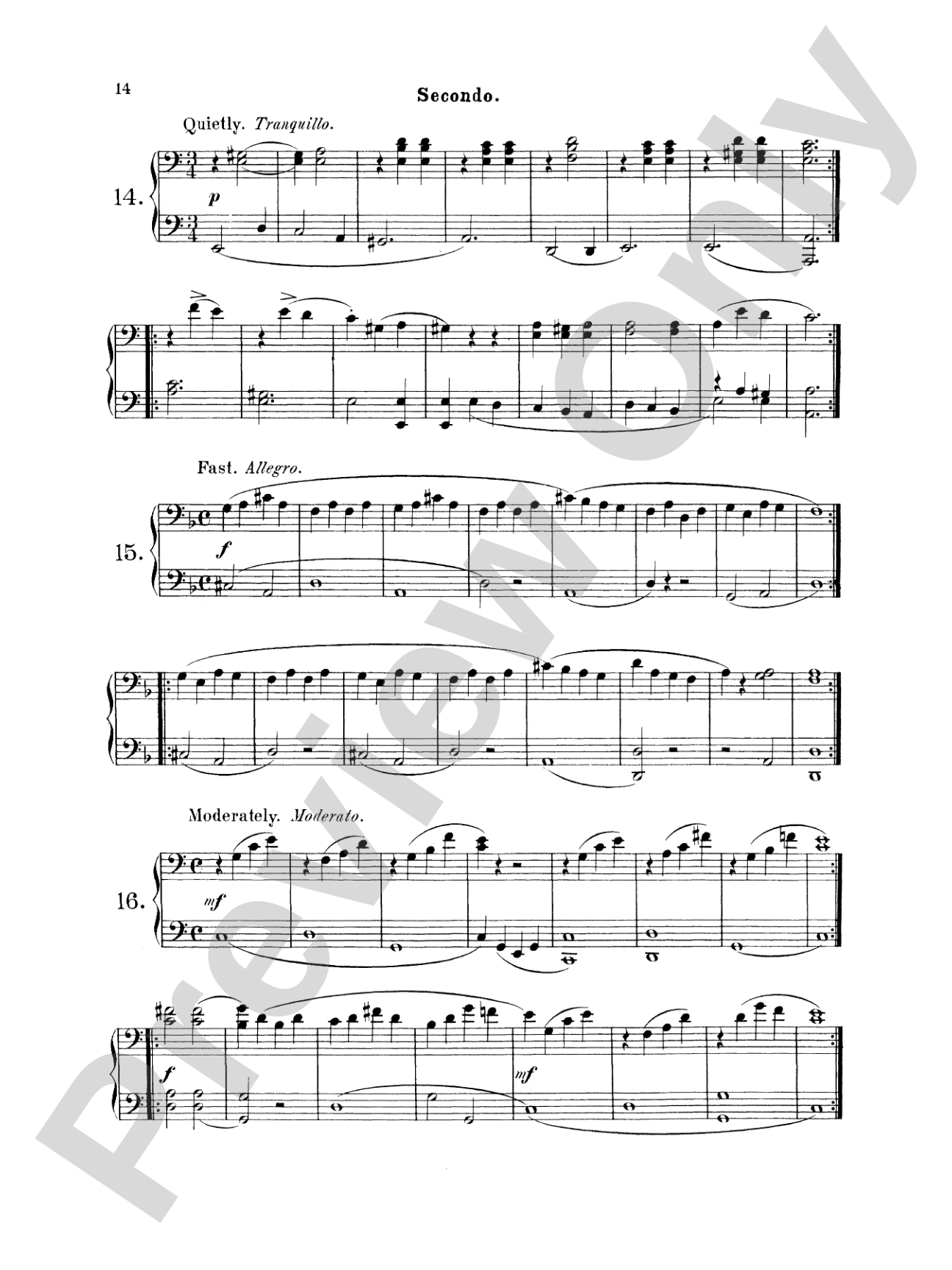 Wohlfahrt: Easy Four Hand Pieces for Children, Op. 87: Piano Duet (1 Piano, 4 Hands) Book
