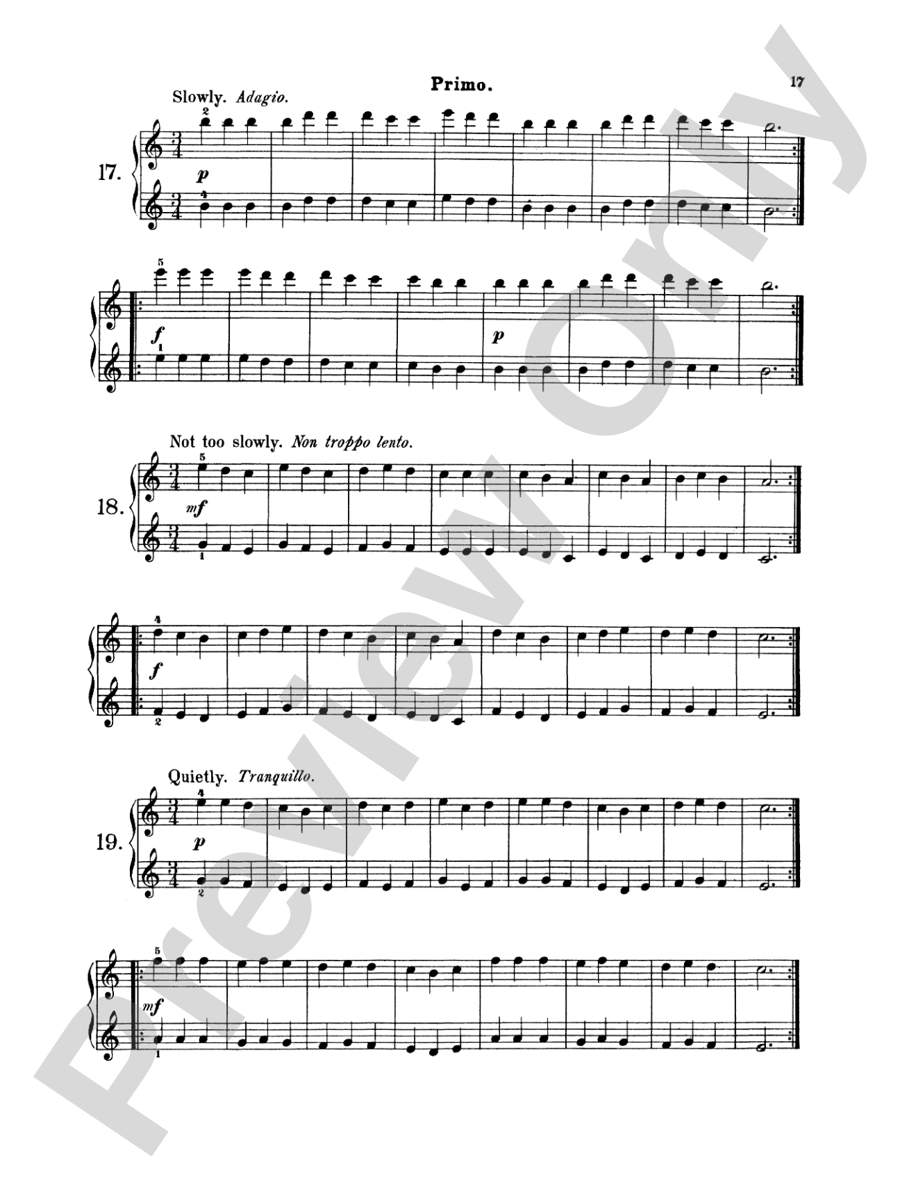 Wohlfahrt: Easy Four Hand Pieces for Children, Op. 87: Piano Duet (1 Piano, 4 Hands) Book