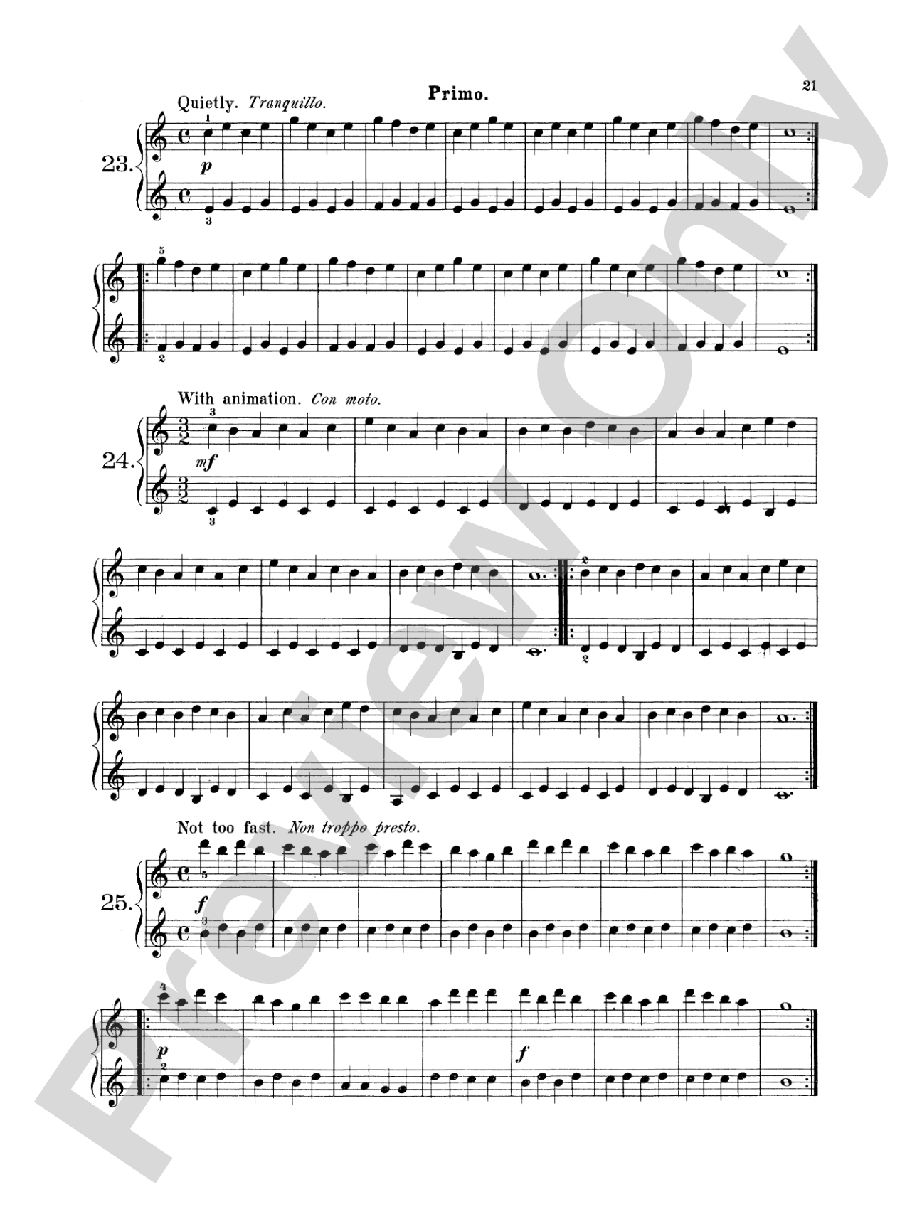 Wohlfahrt: Easy Four Hand Pieces for Children, Op. 87: Piano Duet (1 Piano, 4 Hands) Book