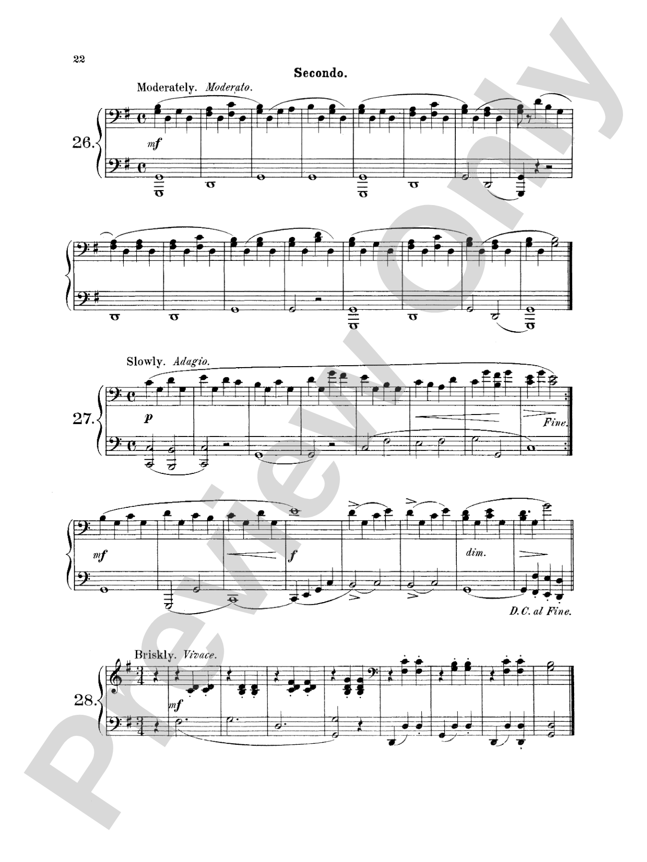 Wohlfahrt: Easy Four Hand Pieces for Children, Op. 87: Piano Duet (1 Piano, 4 Hands) Book