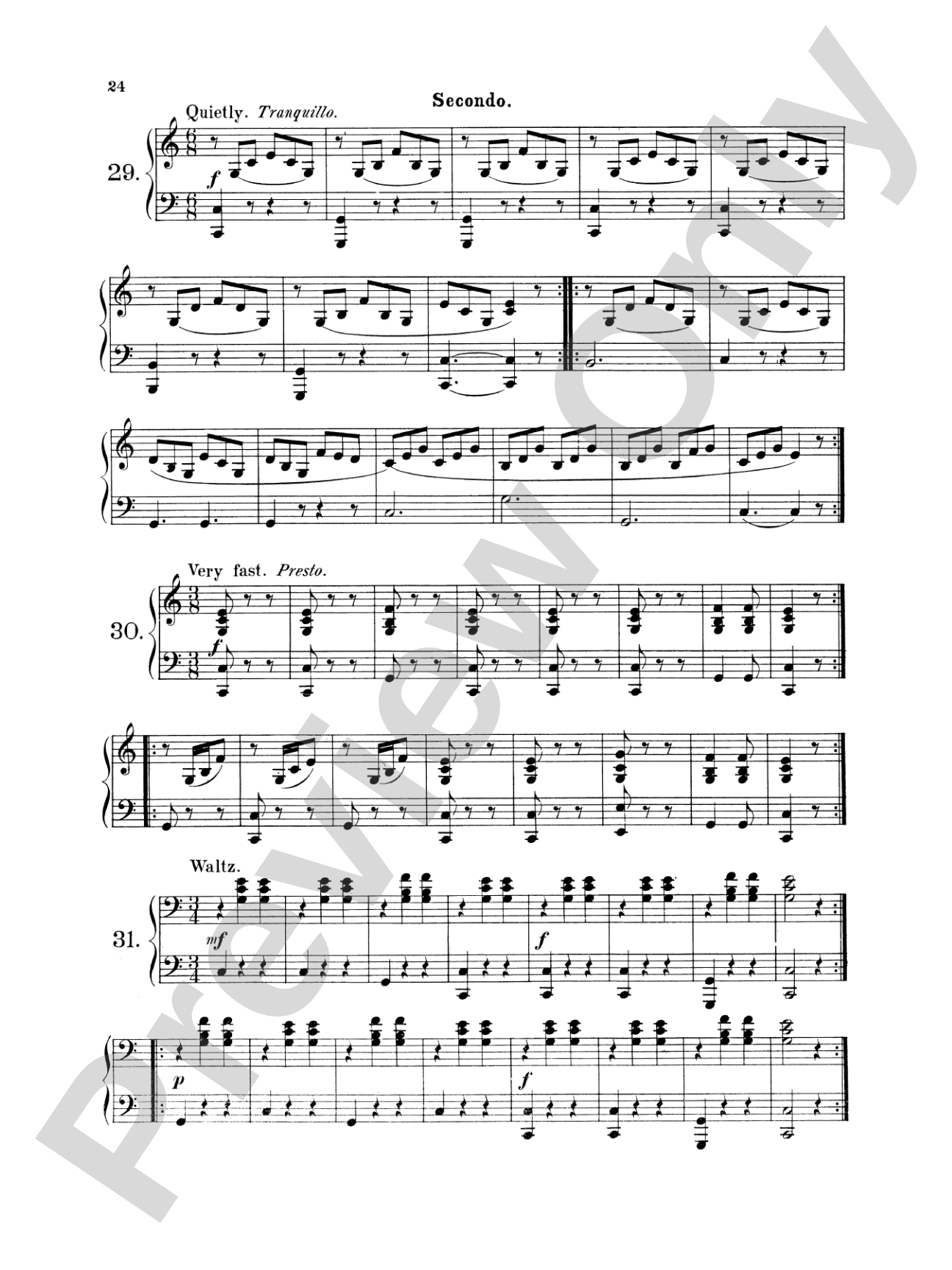 Wohlfahrt: Easy Four Hand Pieces for Children, Op. 87: Piano Duet (1 Piano, 4 Hands) Book