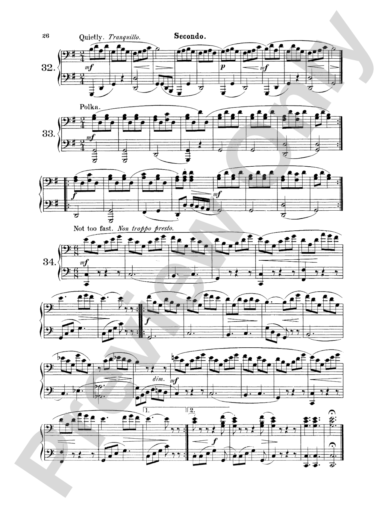 Wohlfahrt: Easy Four Hand Pieces for Children, Op. 87: Piano Duet (1 Piano, 4 Hands) Book