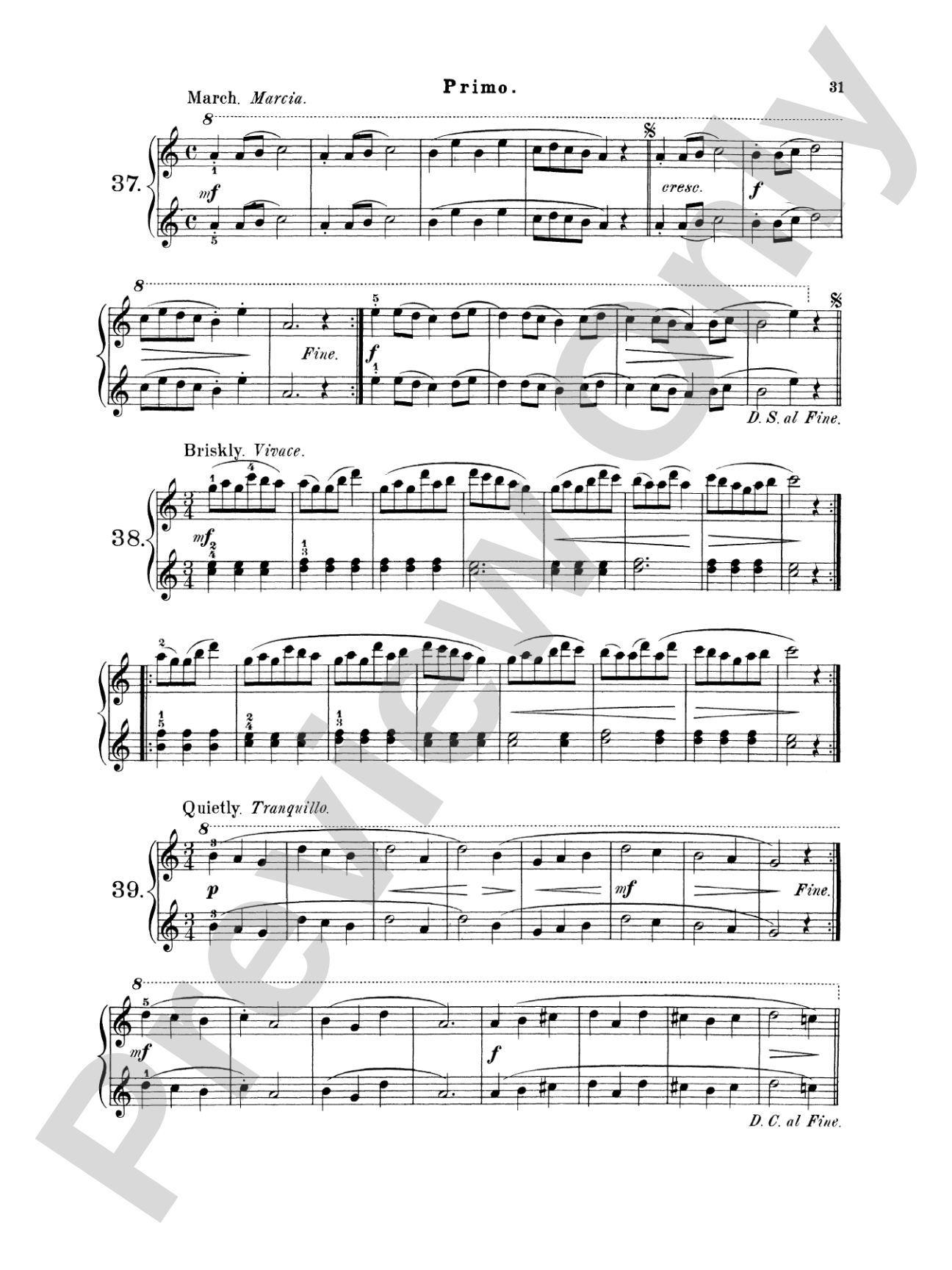 Wohlfahrt: Easy Four Hand Pieces for Children, Op. 87: Piano Duet (1 Piano, 4 Hands) Book