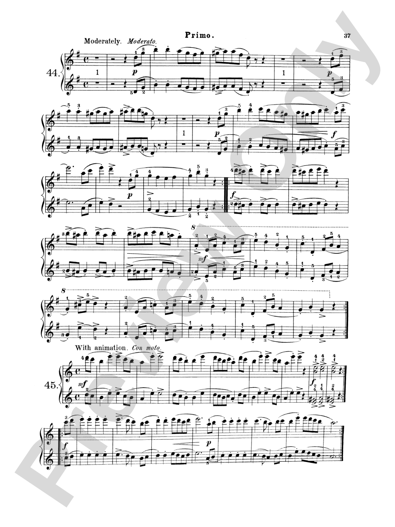 Wohlfahrt: Easy Four Hand Pieces for Children, Op. 87: Piano Duet (1 Piano, 4 Hands) Book