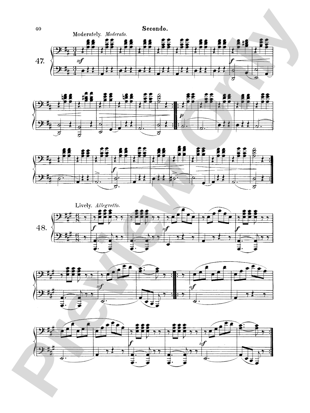 Wohlfahrt: Easy Four Hand Pieces for Children, Op. 87: Piano Duet (1 Piano, 4 Hands) Book