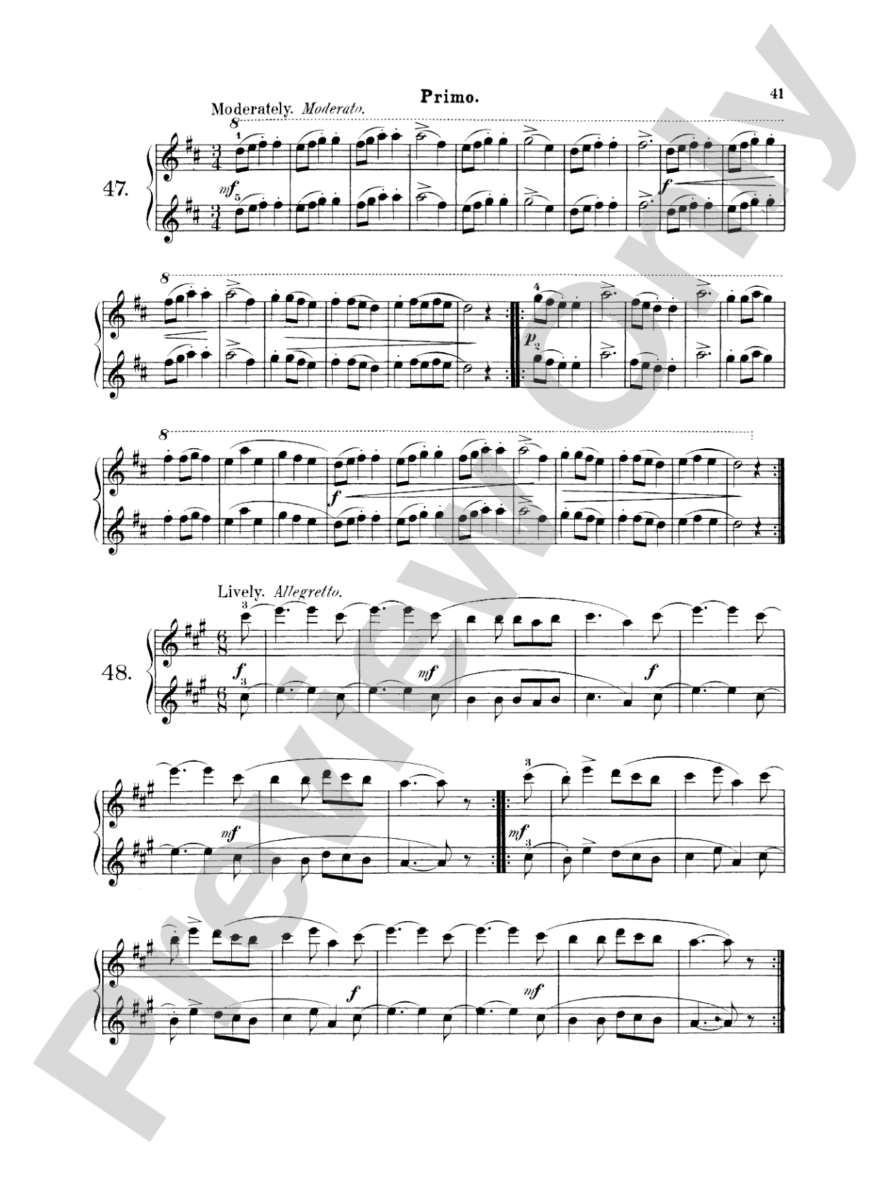 Wohlfahrt: Easy Four Hand Pieces for Children, Op. 87: Piano Duet (1 Piano, 4 Hands) Book