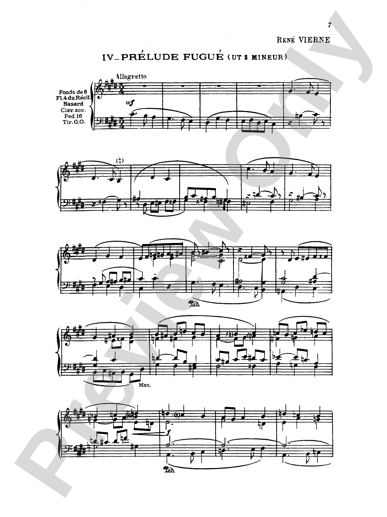 Vierne: Ten Pieces in Different Styles