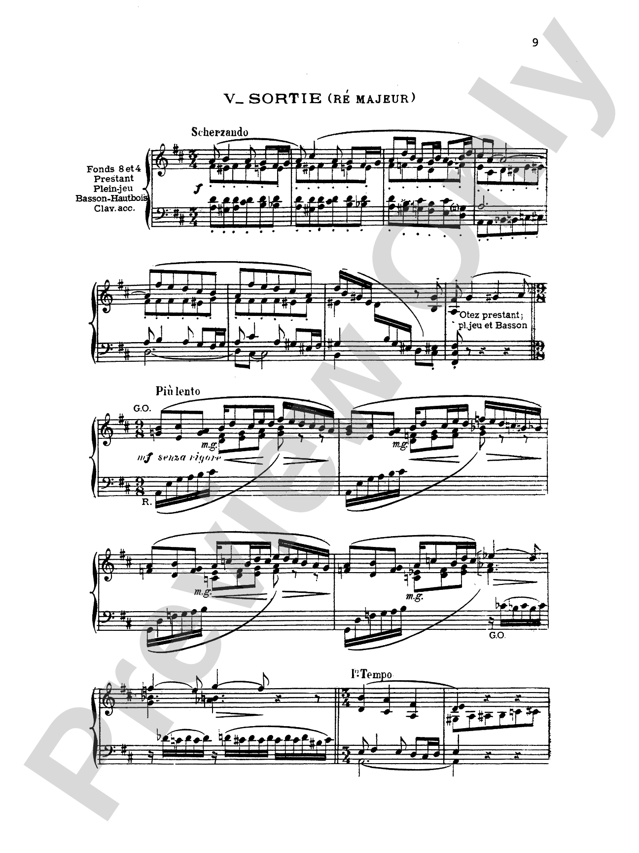 Vierne: Ten Pieces in Different Styles
