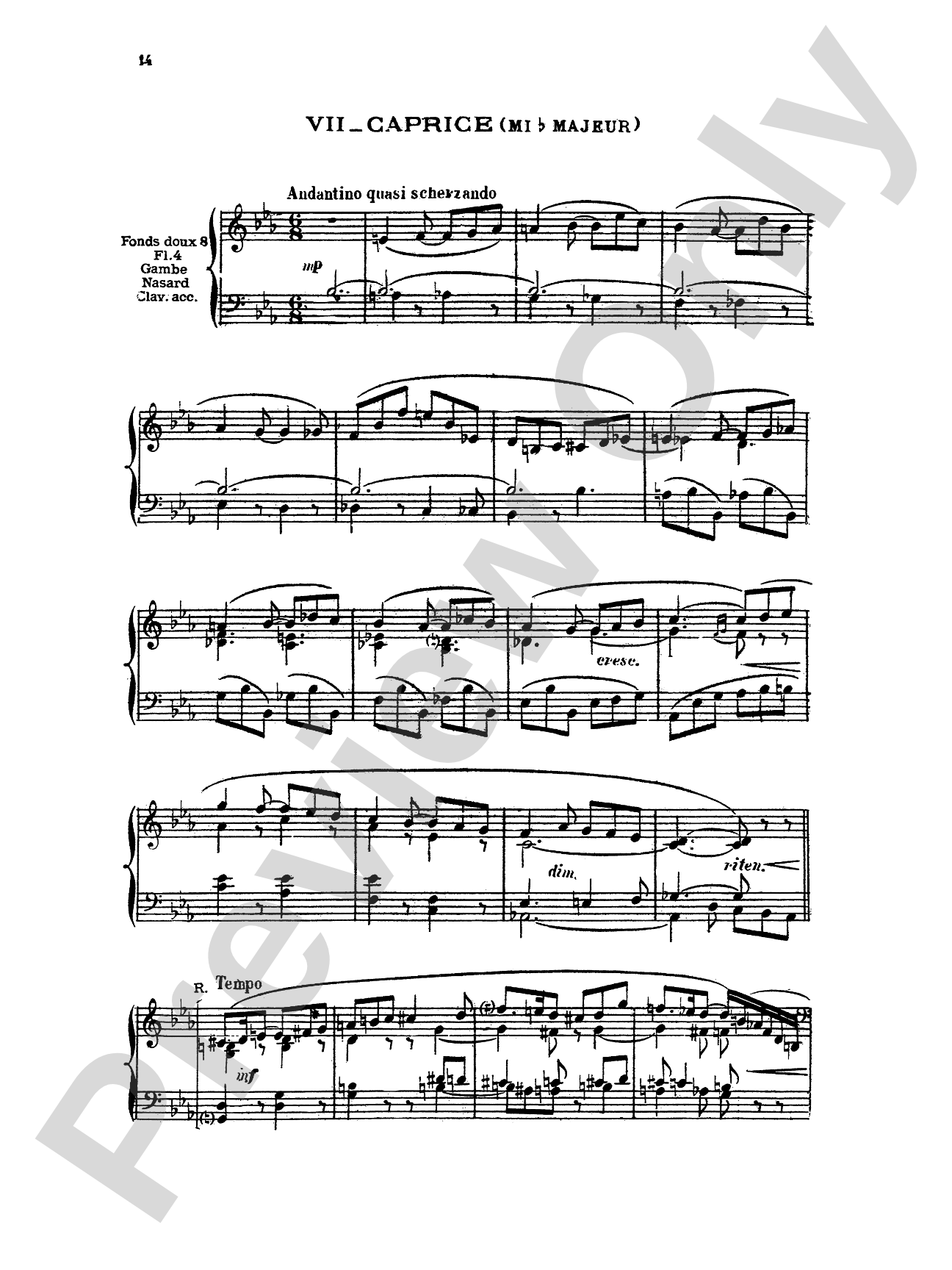 Vierne: Ten Pieces in Different Styles