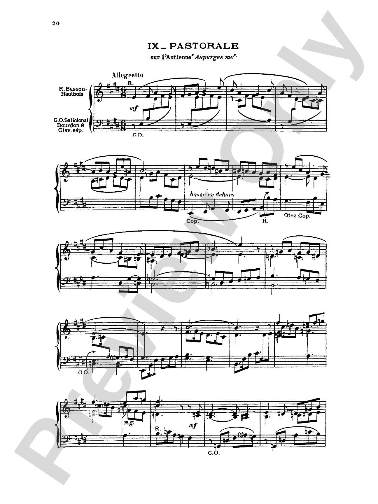 Vierne: Ten Pieces in Different Styles