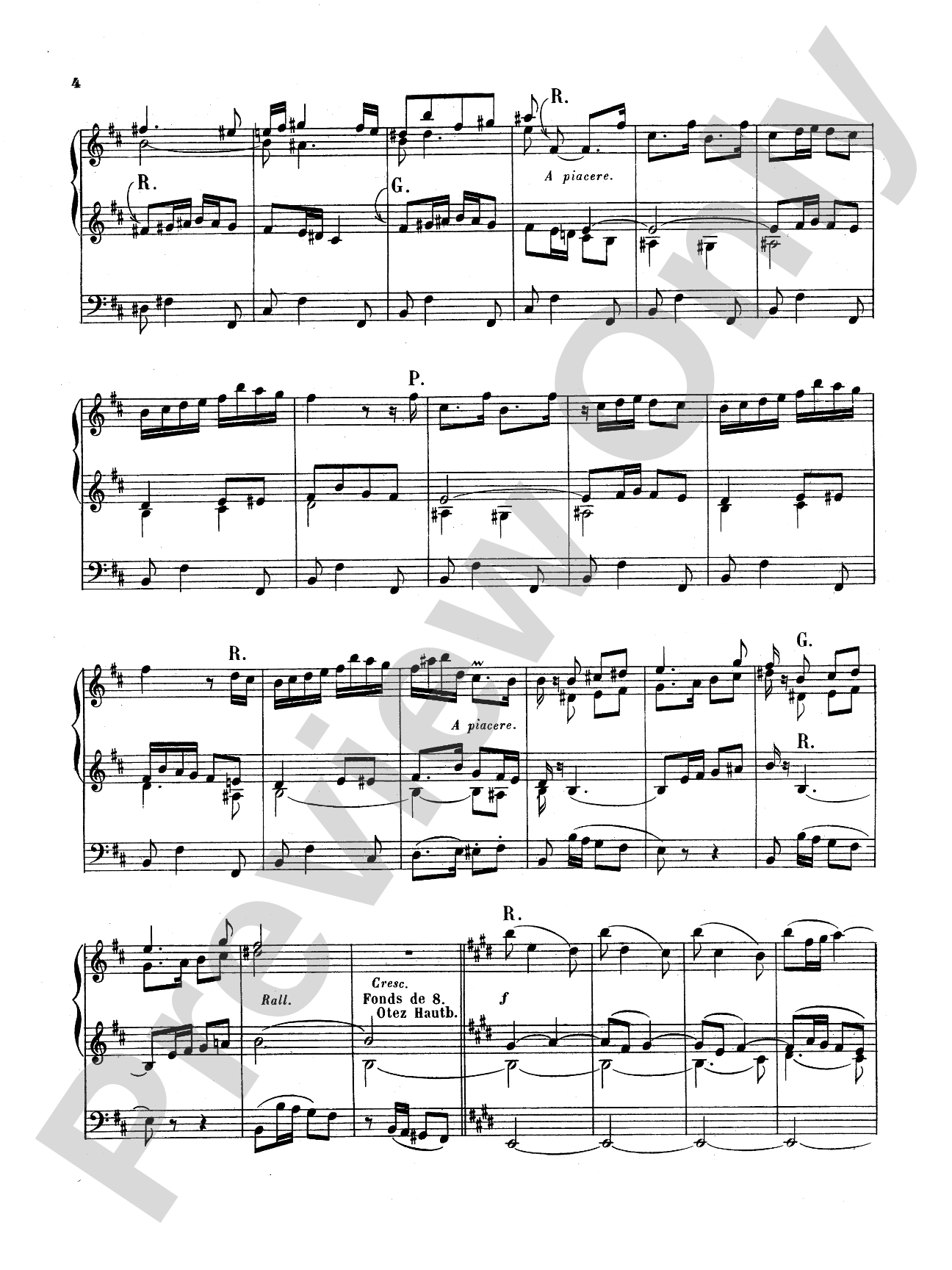 Vierne: Allegretto for Organ: Organ Sheet