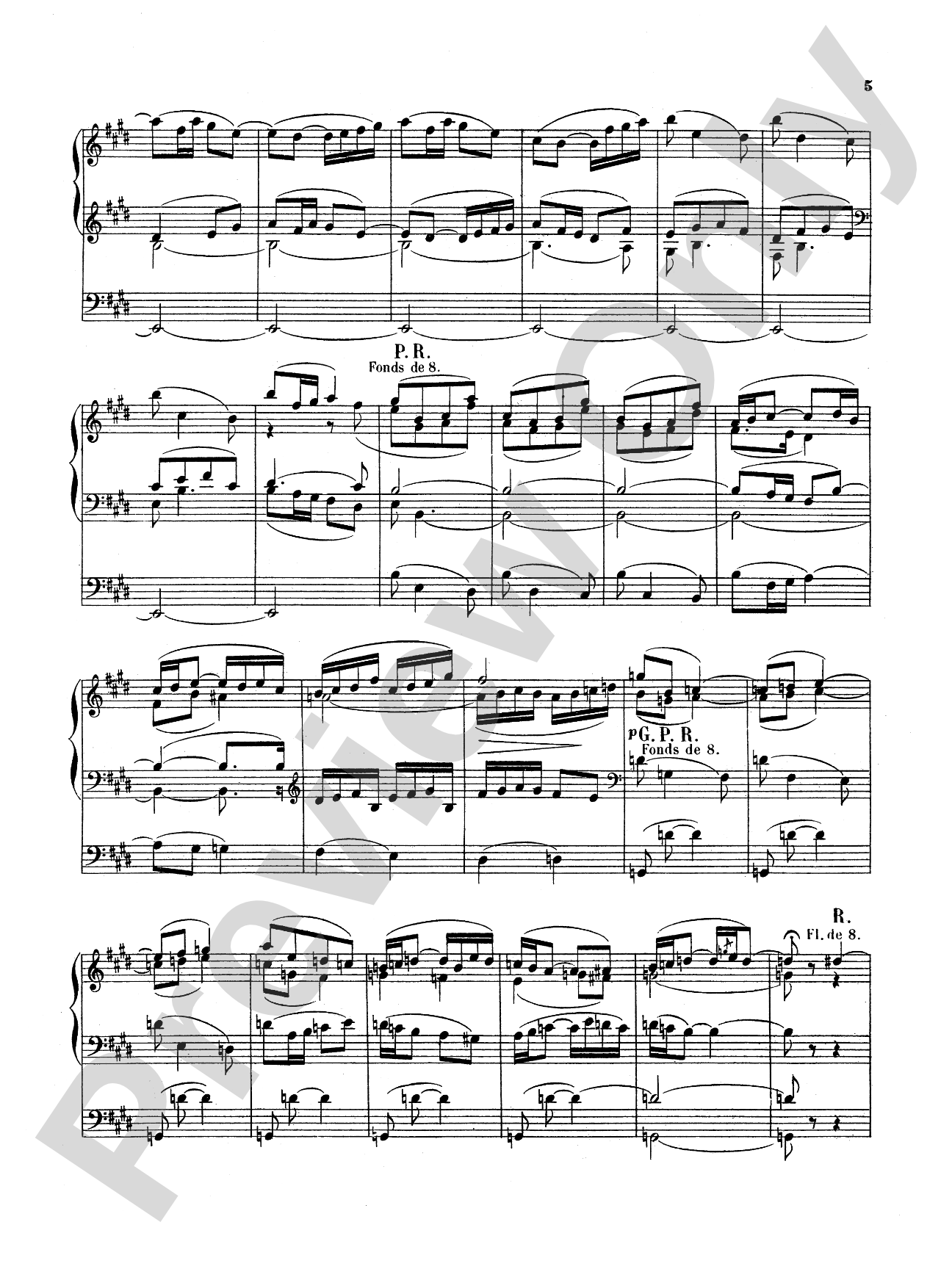 Vierne: Allegretto for Organ: Organ Sheet
