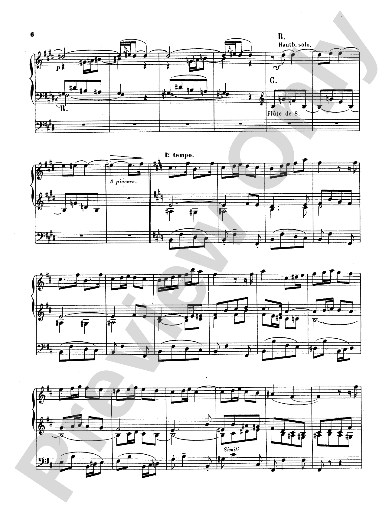 Vierne: Allegretto for Organ: Organ Sheet