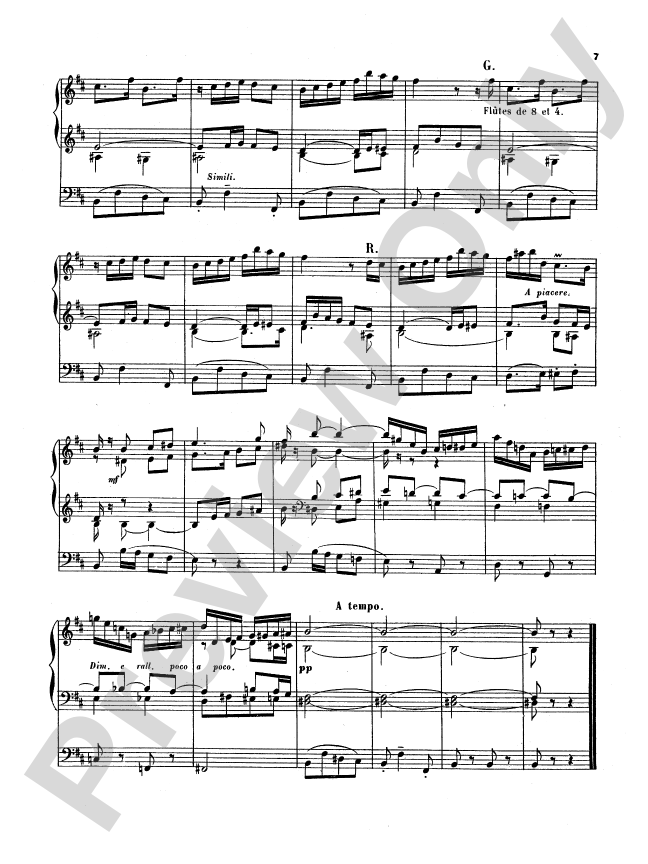 Vierne: Allegretto for Organ: Organ Sheet