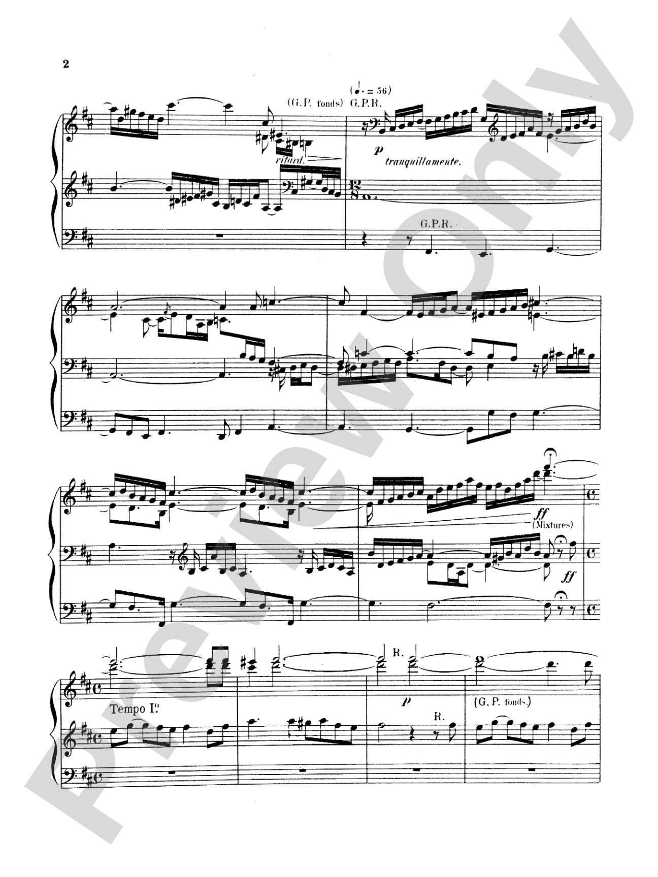Widor: Symphonie Romaine, Op. 73: Organ Sheet