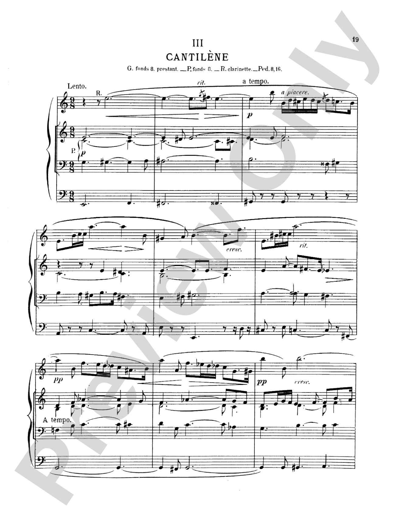 Widor: Symphonie Romaine, Op. 73