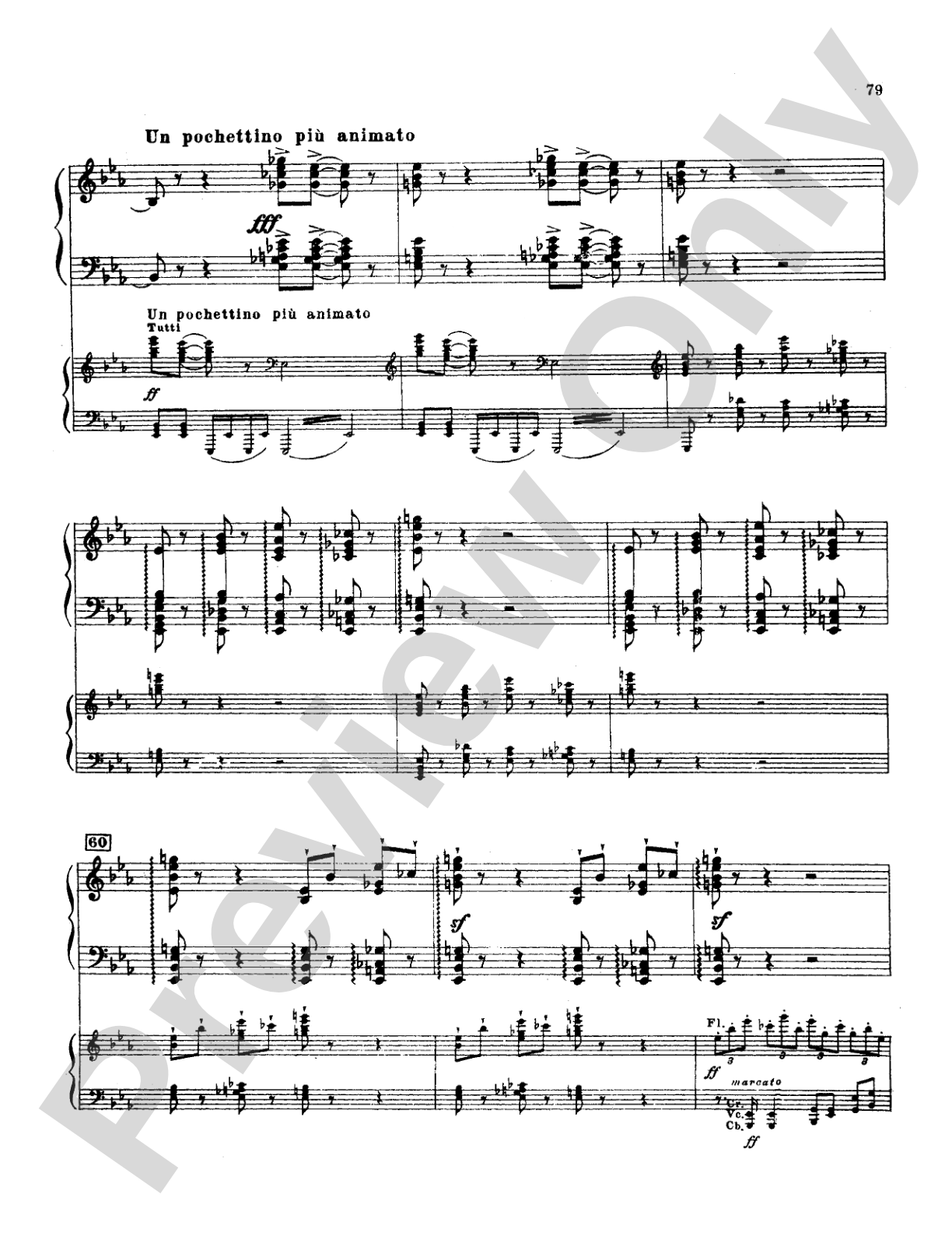 Tchaikovsky: Allegro Brillante (1st movement of Piano Concerto No. 3, Op. 75): Piano Duo (2 Pianos, 4 Hands) Book (2 copies required)