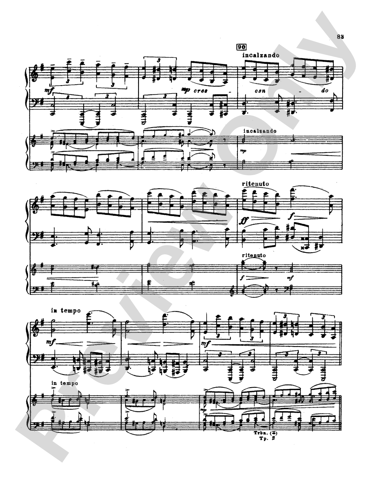 Tchaikovsky: Allegro Brillante (1st movement of Piano Concerto No. 3, Op. 75): Piano Duo (2 Pianos, 4 Hands) Book (2 copies required)
