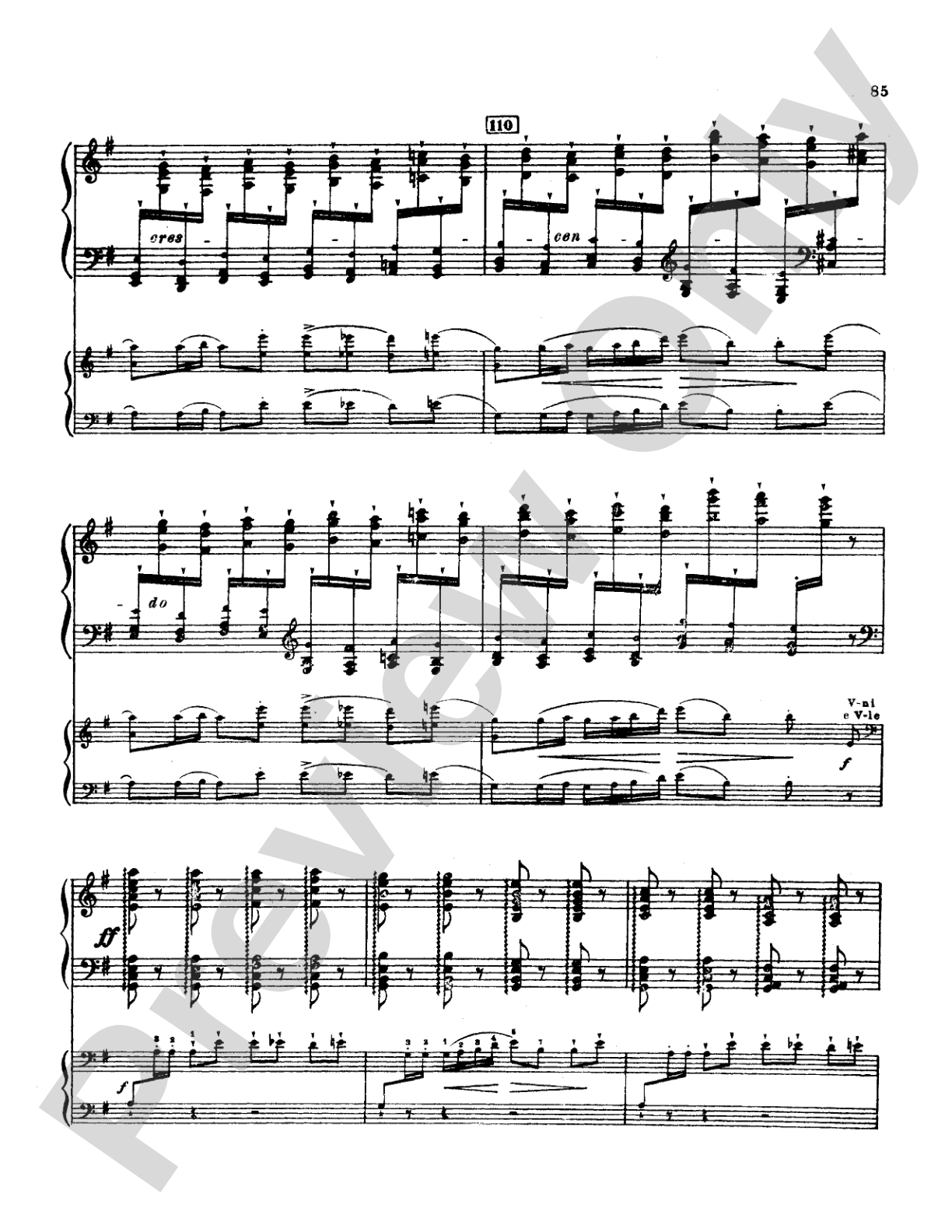Tchaikovsky: Allegro Brillante (1st movement of Piano Concerto No. 3, Op. 75): Piano Duo (2 Pianos, 4 Hands) Book (2 copies required)