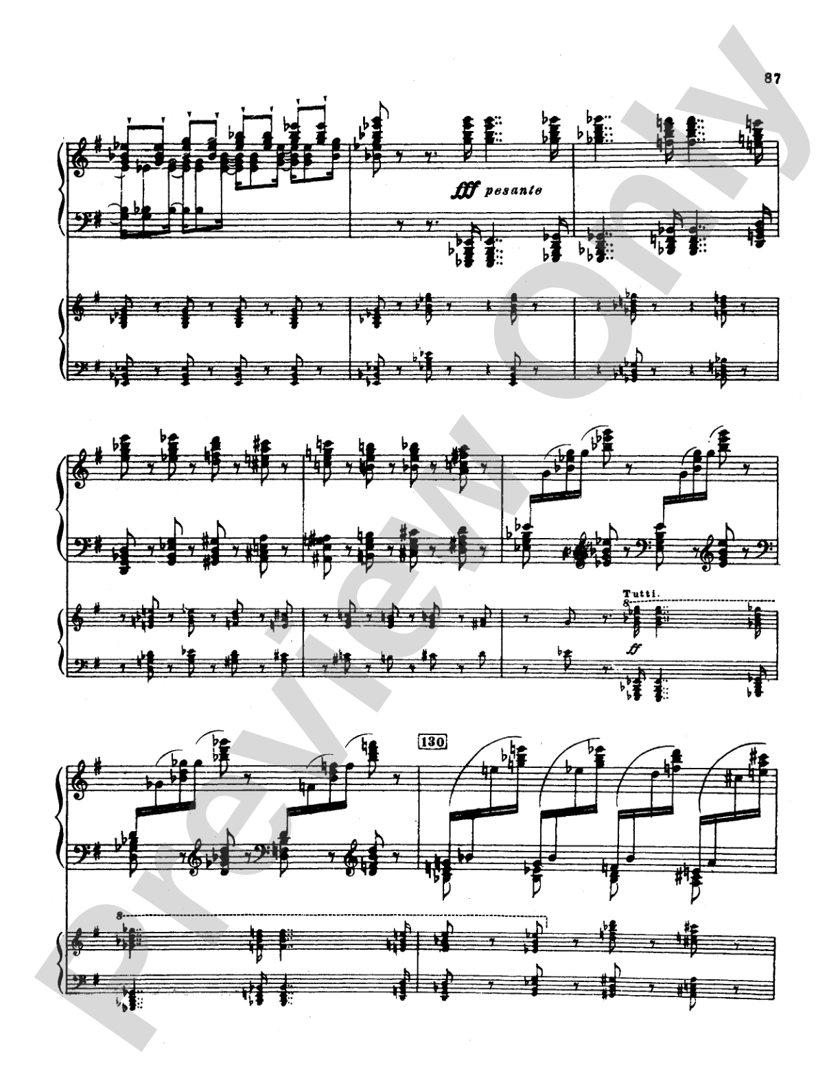 Tchaikovsky: Allegro Brillante (1st movement of Piano Concerto No. 3, Op. 75): Piano Duo (2 Pianos, 4 Hands) Book (2 copies required)