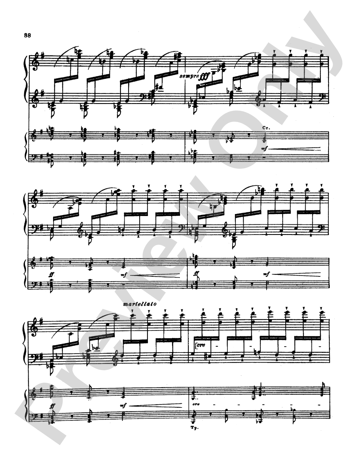 Tchaikovsky: Allegro Brillante (1st movement of Piano Concerto No. 3, Op. 75): Piano Duo (2 Pianos, 4 Hands) Book (2 copies required)