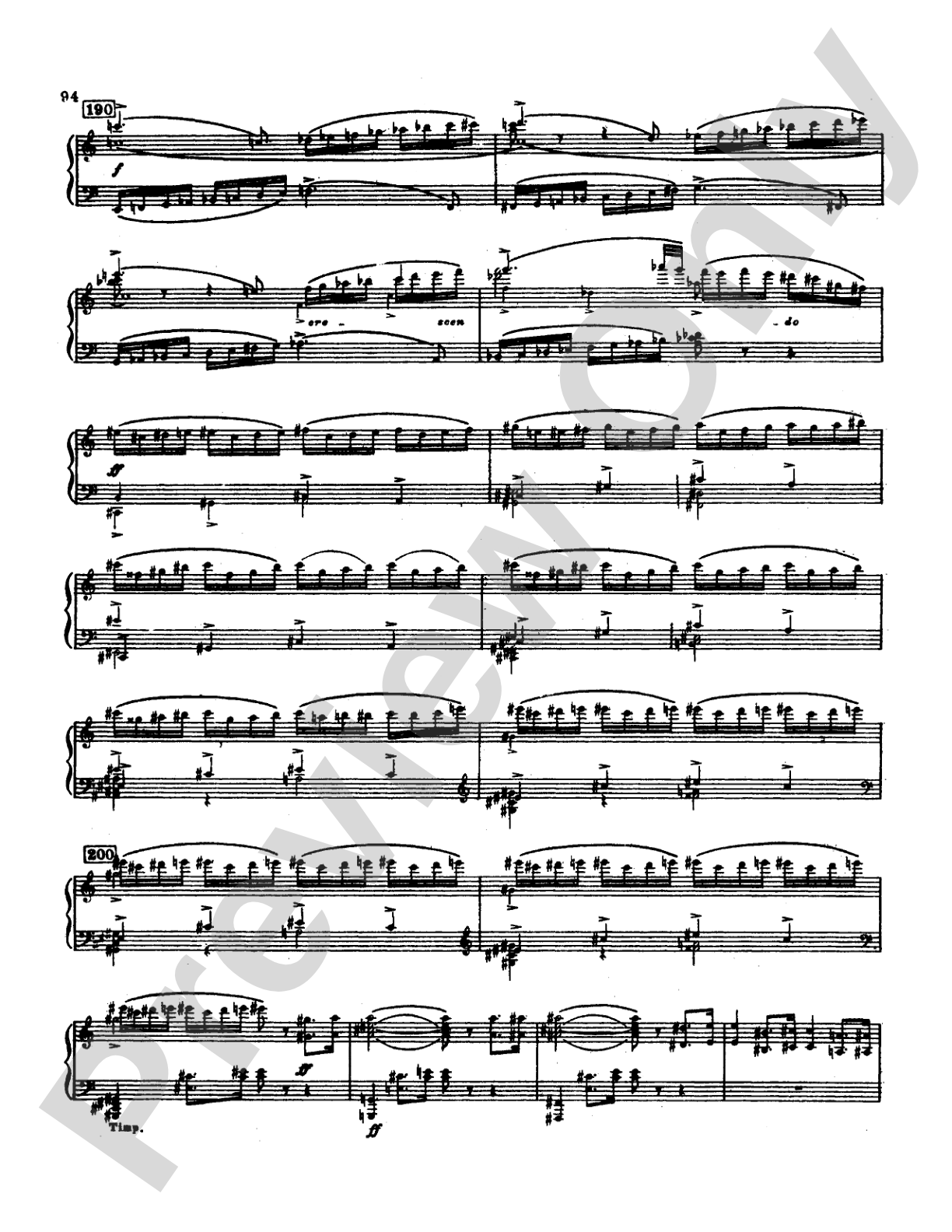Tchaikovsky: Allegro Brillante (1st movement of Piano Concerto No. 3, Op. 75): Piano Duo (2 Pianos, 4 Hands) Book (2 copies required)