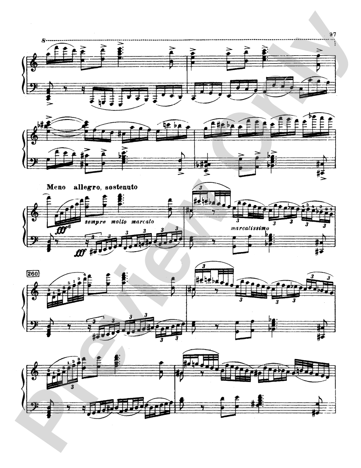 Tchaikovsky: Allegro Brillante (1st movement of Piano Concerto No. 3, Op. 75): Piano Duo (2 Pianos, 4 Hands) Book (2 copies required)