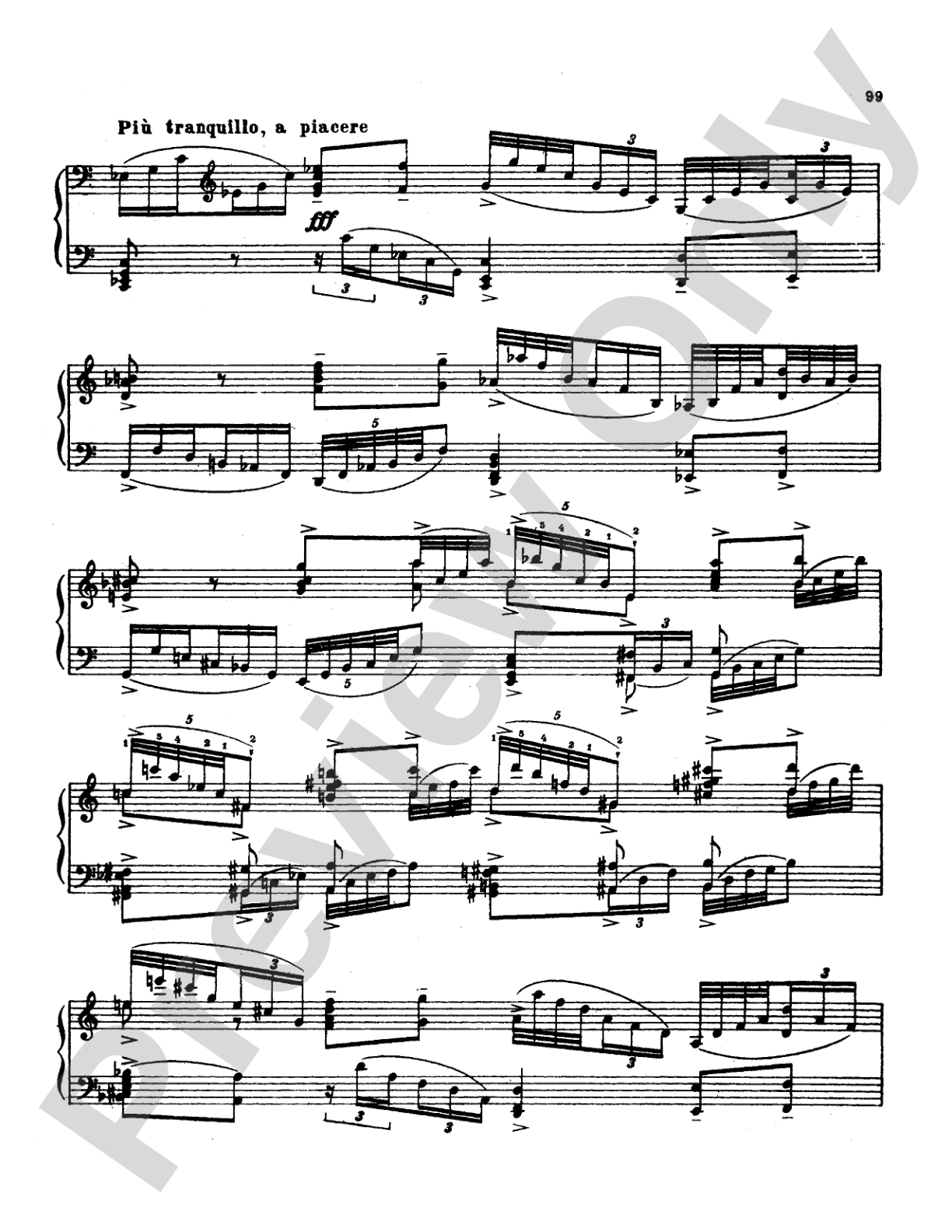 Tchaikovsky: Allegro Brillante (1st movement of Piano Concerto No. 3, Op. 75): Piano Duo (2 Pianos, 4 Hands) Book (2 copies required)