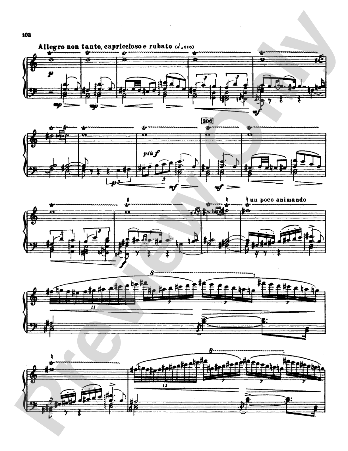Tchaikovsky: Allegro Brillante (1st movement of Piano Concerto No. 3, Op. 75): Piano Duo (2 Pianos, 4 Hands) Book (2 copies required)