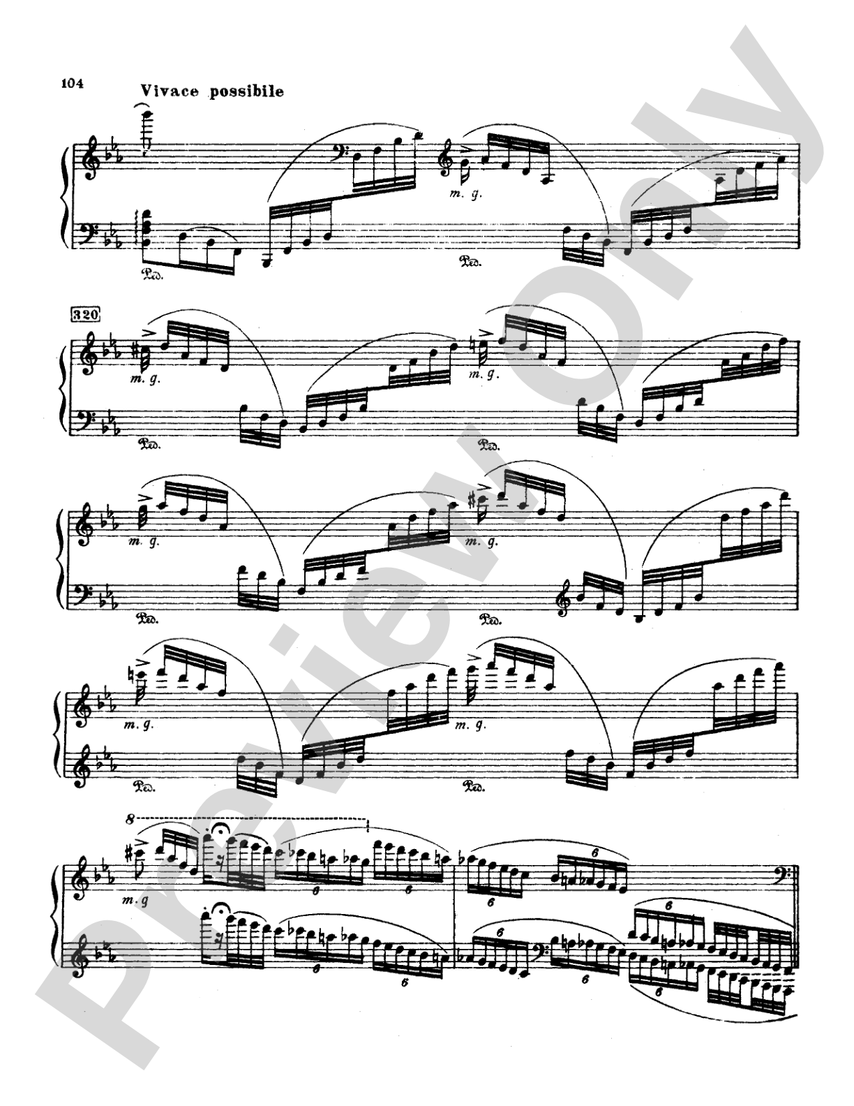 Tchaikovsky: Allegro Brillante (1st movement of Piano Concerto No. 3, Op. 75): Piano Duo (2 Pianos, 4 Hands) Book (2 copies required)