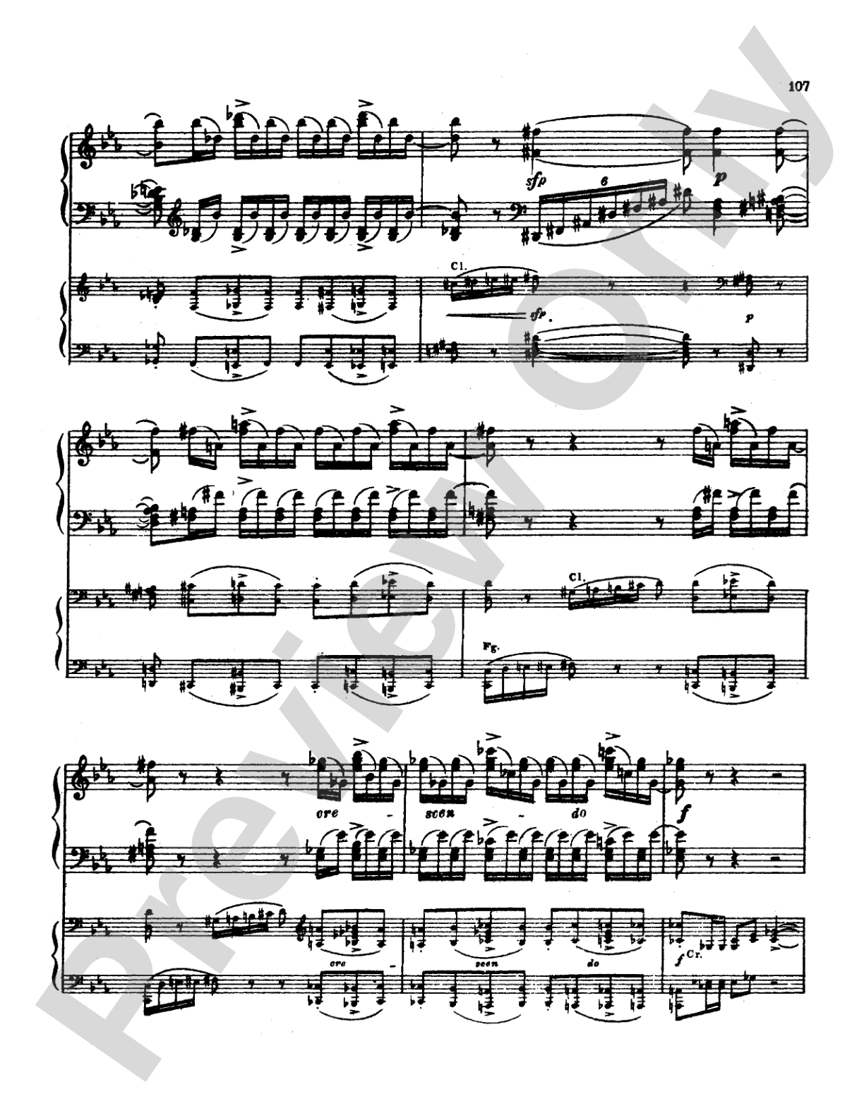 Tchaikovsky: Allegro Brillante (1st movement of Piano Concerto No. 3, Op. 75): Piano Duo (2 Pianos, 4 Hands) Book (2 copies required)