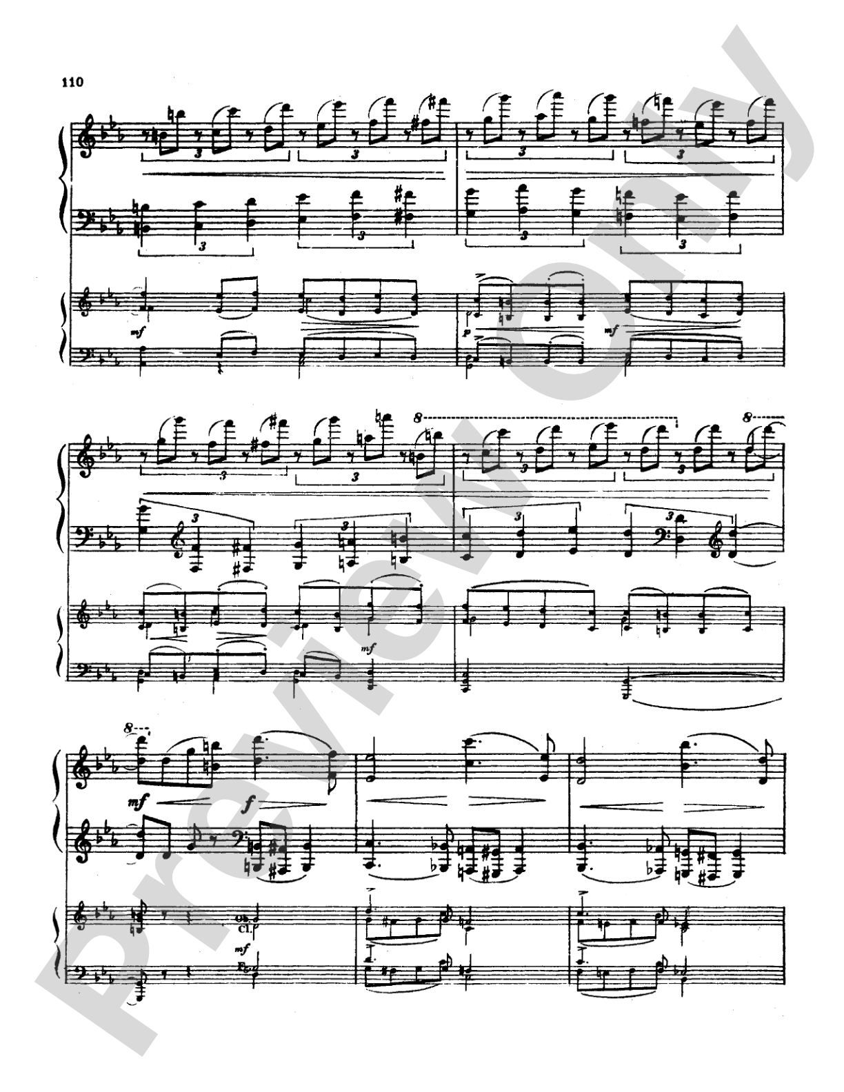 Tchaikovsky: Allegro Brillante (1st movement of Piano Concerto No. 3, Op. 75): Piano Duo (2 Pianos, 4 Hands) Book (2 copies required)