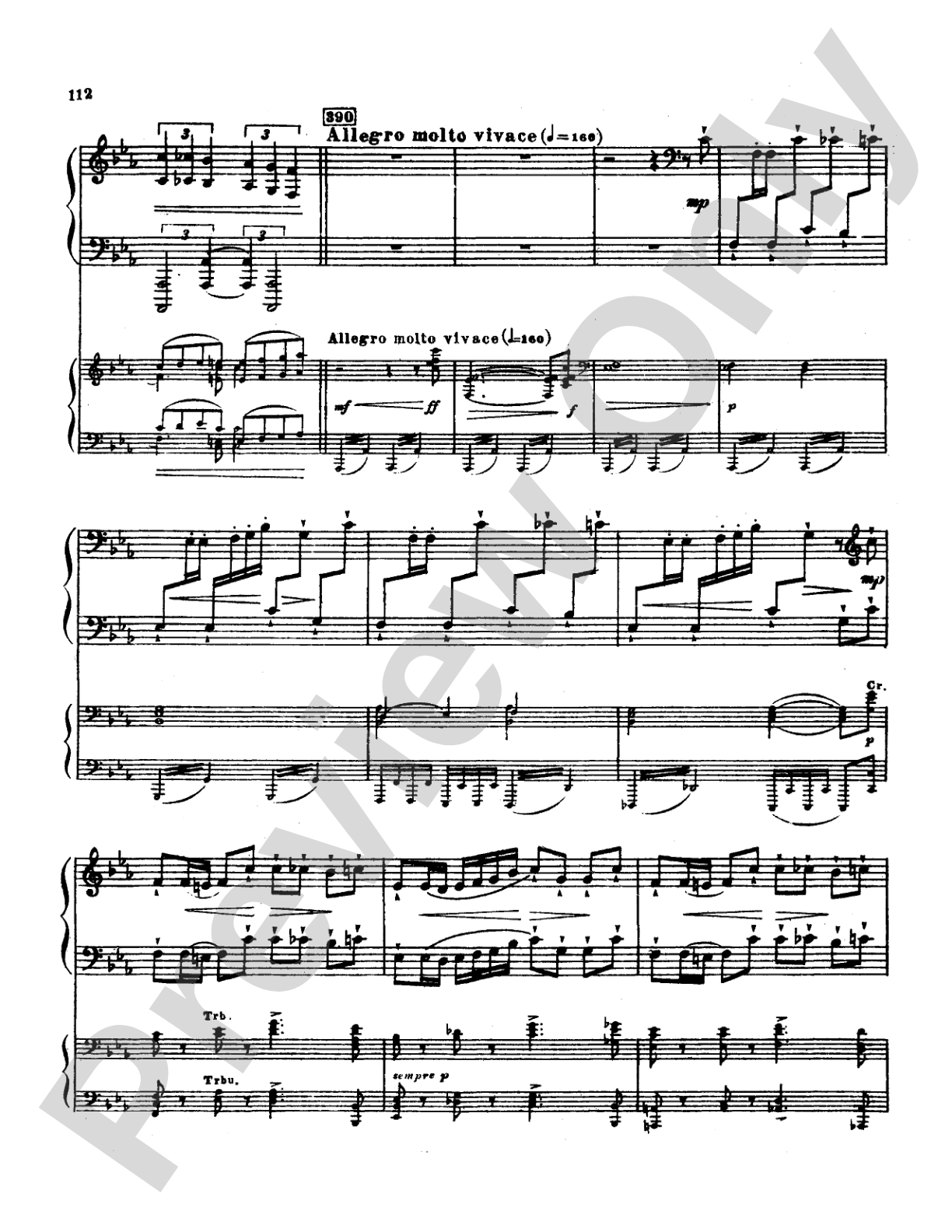 Tchaikovsky: Allegro Brillante (1st movement of Piano Concerto No. 3, Op. 75): Piano Duo (2 Pianos, 4 Hands) Book (2 copies required)