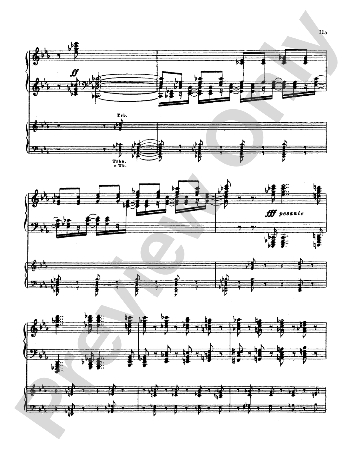 Tchaikovsky: Allegro Brillante (1st movement of Piano Concerto No. 3, Op. 75): Piano Duo (2 Pianos, 4 Hands) Book (2 copies required)