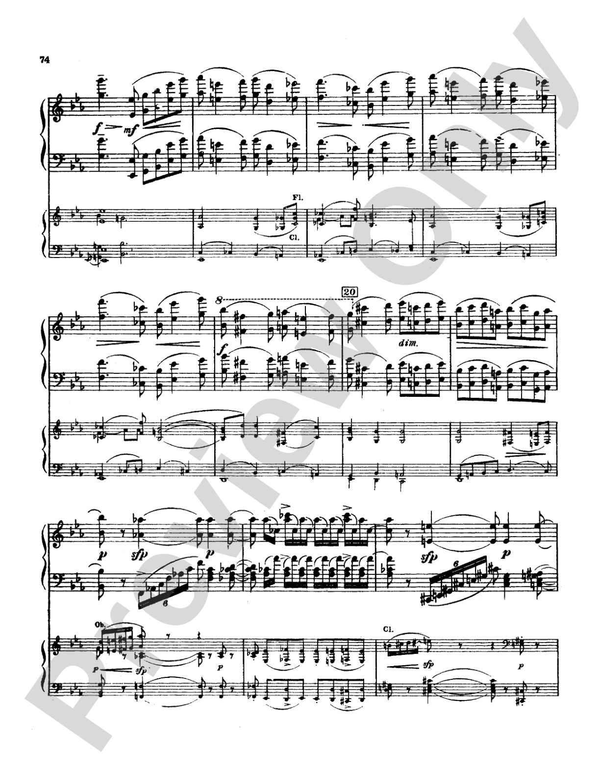 Tchaikovsky: Allegro Brillante (1st movement of Piano Concerto No. 3, Op. 75): Piano Duo (2 Pianos, 4 Hands) Book (2 copies required)